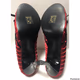 Funtasma pleaser High Heel Red Satin Pleated Pump 