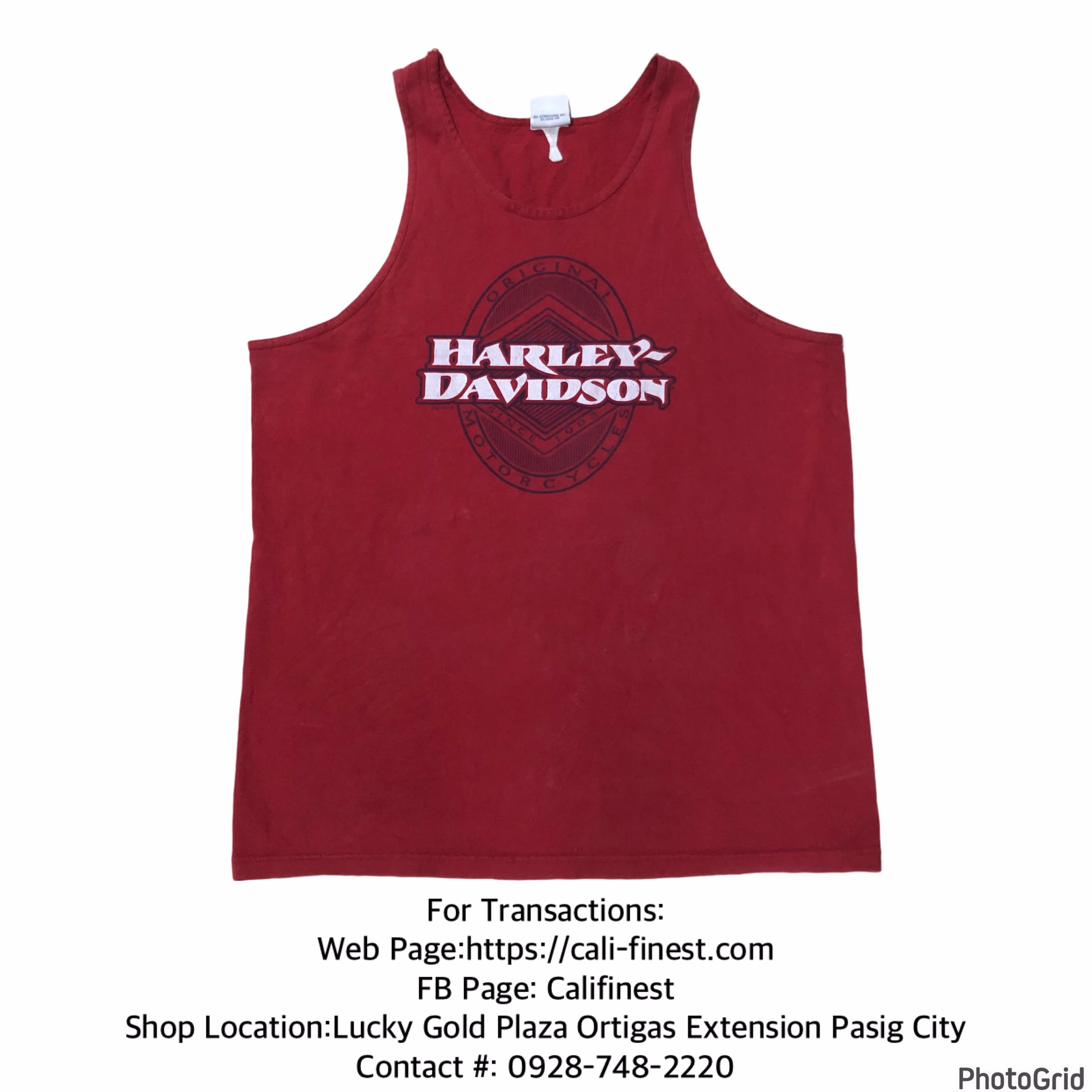 Vintage Harley Davidson Skull Tank Top