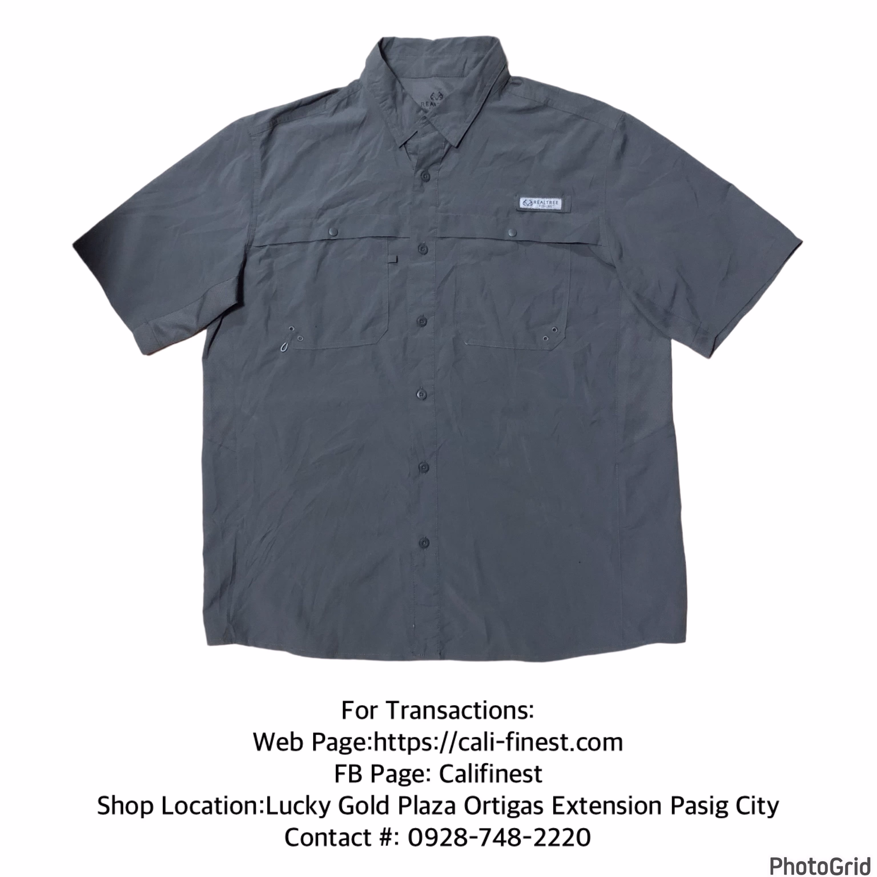 Realtree Mens Short Sleeve Fishing Shirt