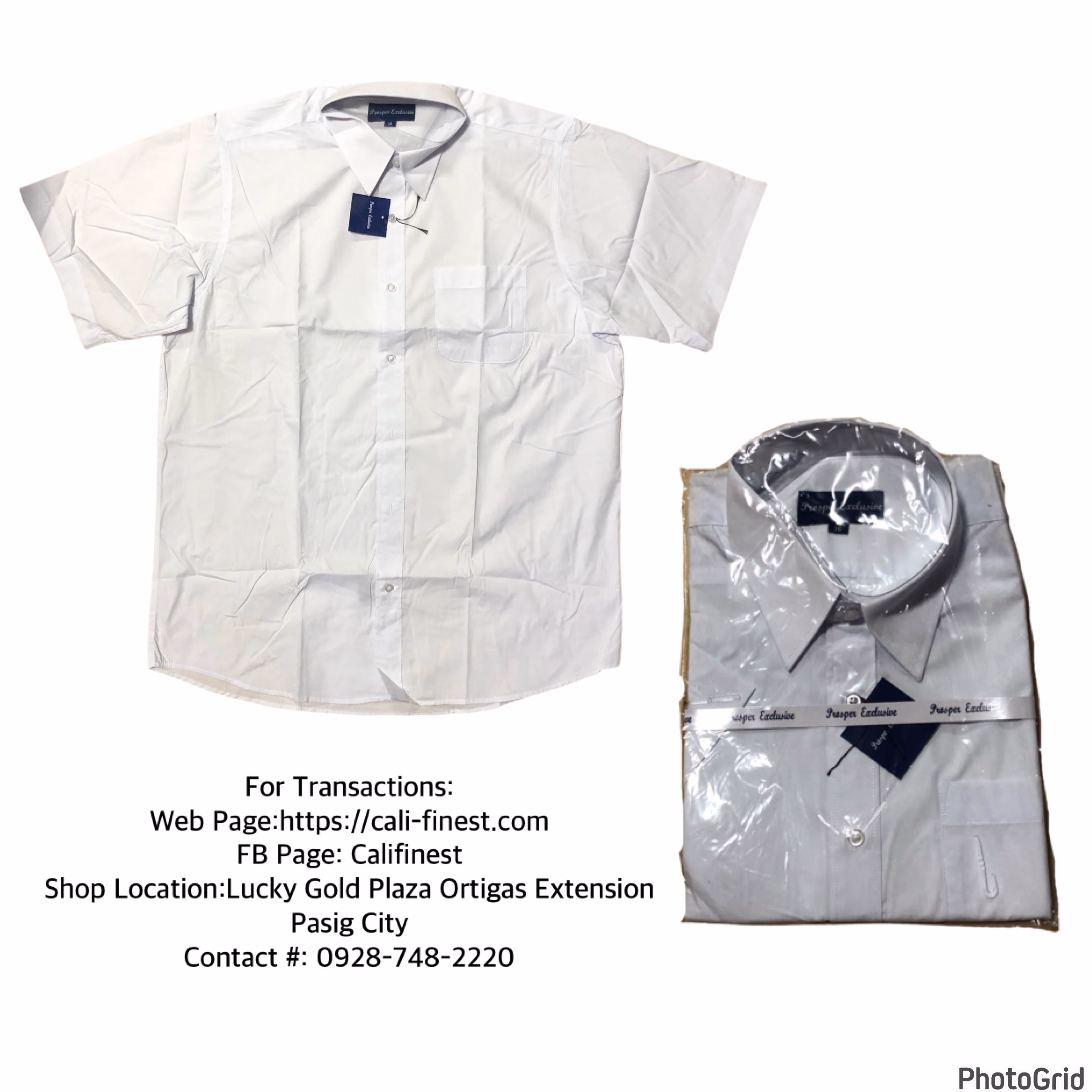 Proper Exclusive Men’s Button Down White Short Sleeve Dress Shirt