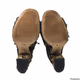 Enzo Angiolini Black and Gold Sequined Open Toe Bootie