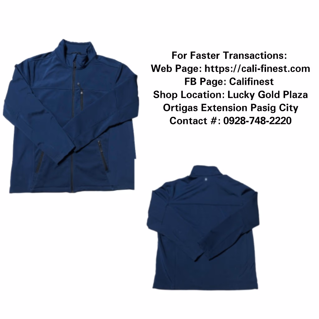 Men's Swiss Tech Jacket Large Navy Blue 