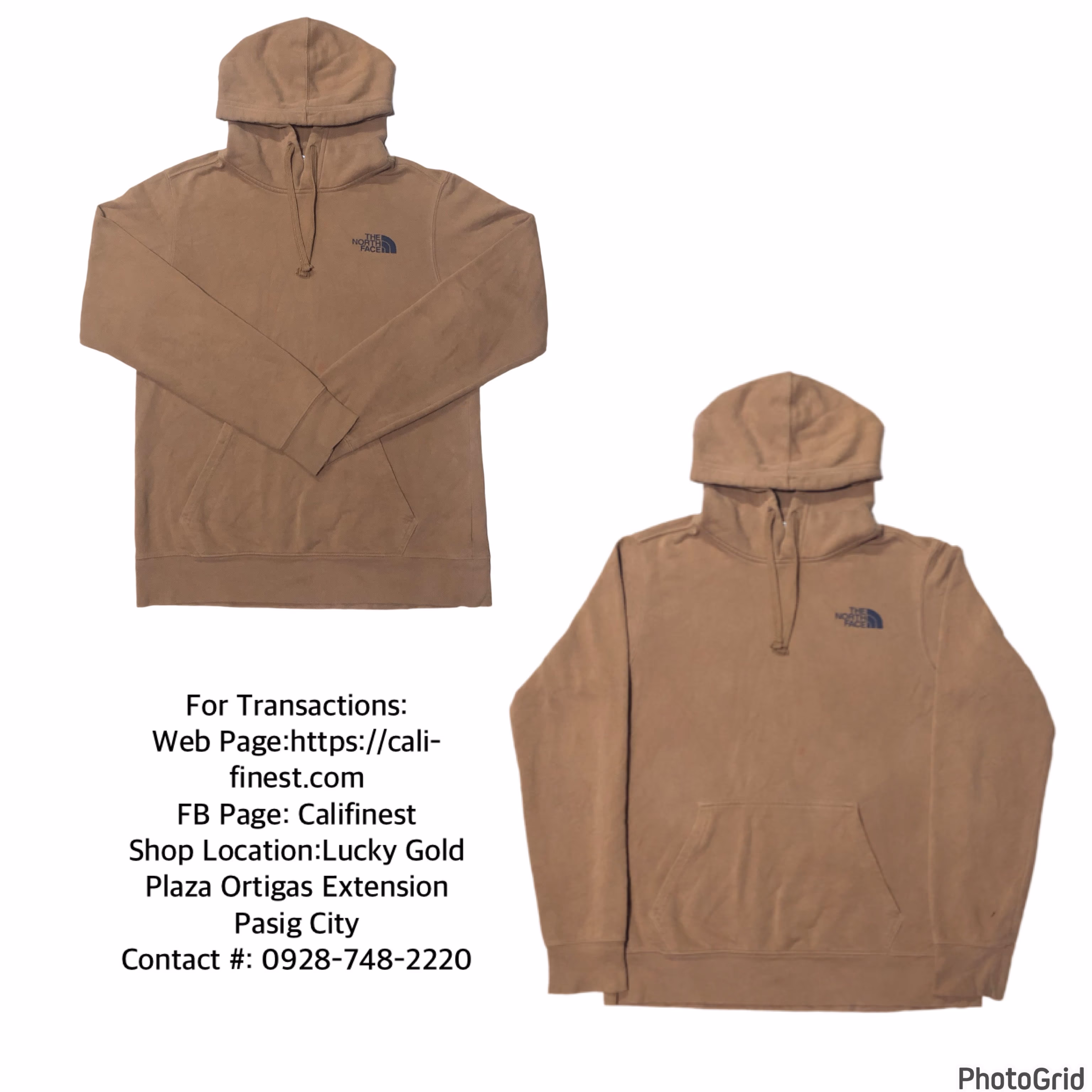 The North Face Men’s Brown Long Sleeve Pullover Hoodie