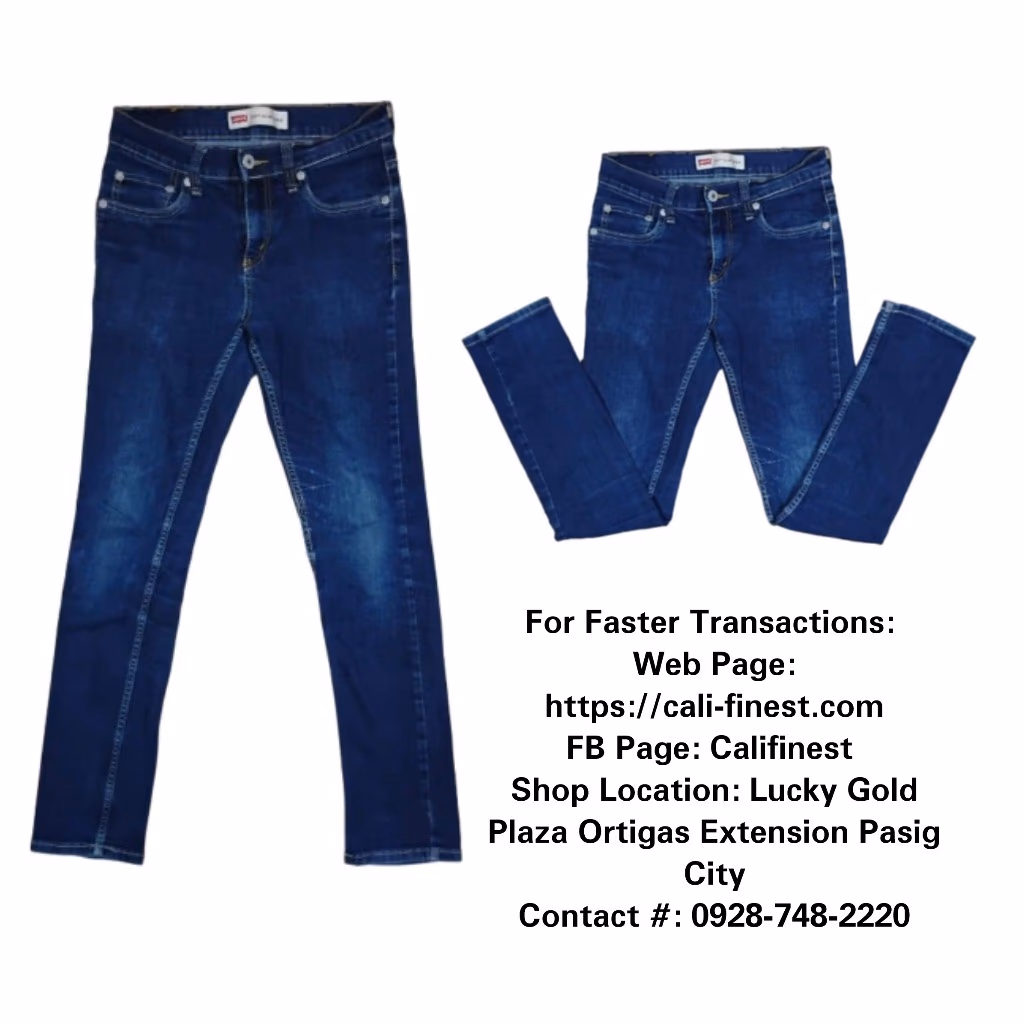 Levi's 512 Slim Taper Denim Blue Jeans for Women's 