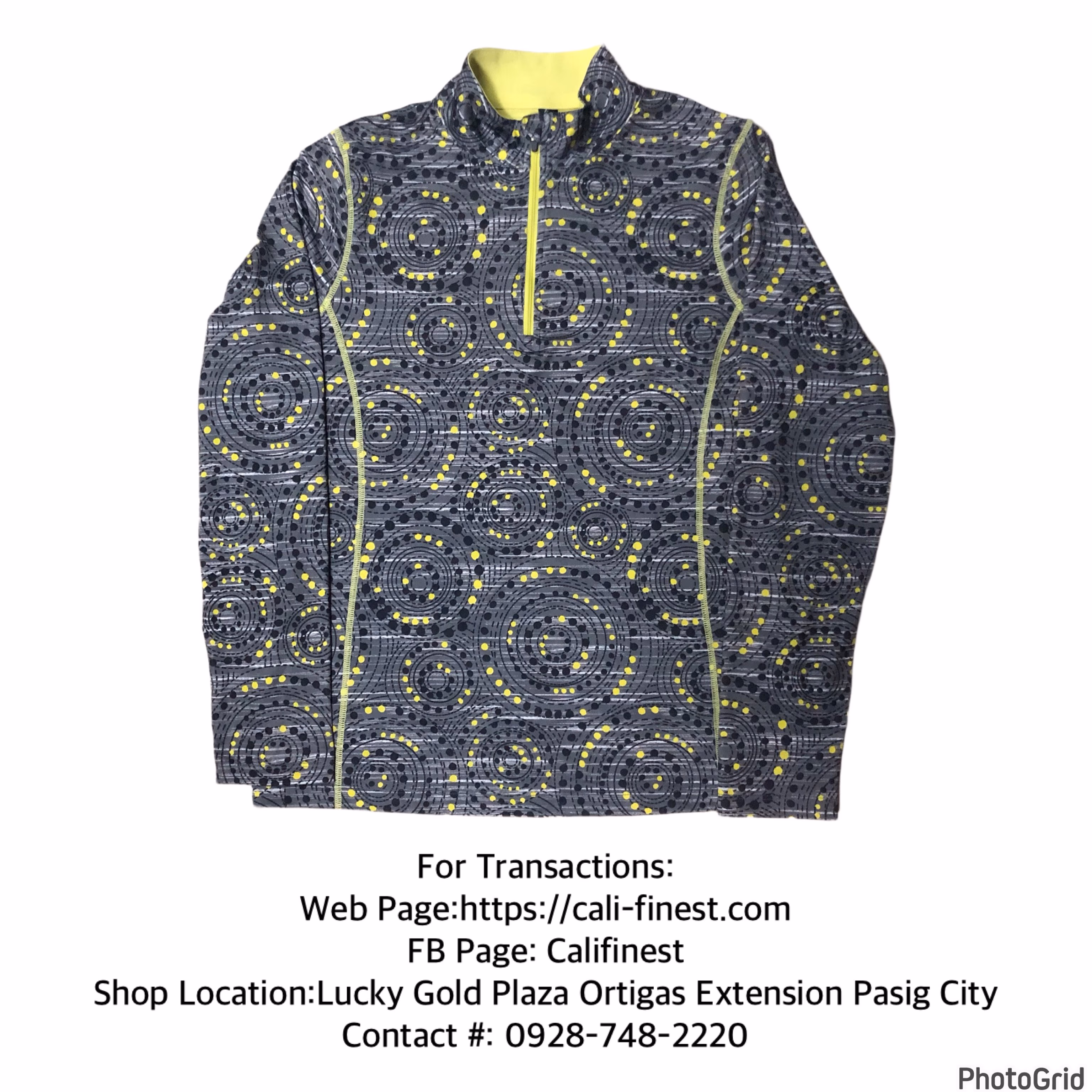 Active Long Sleeve Quarter Zip Athletic Top