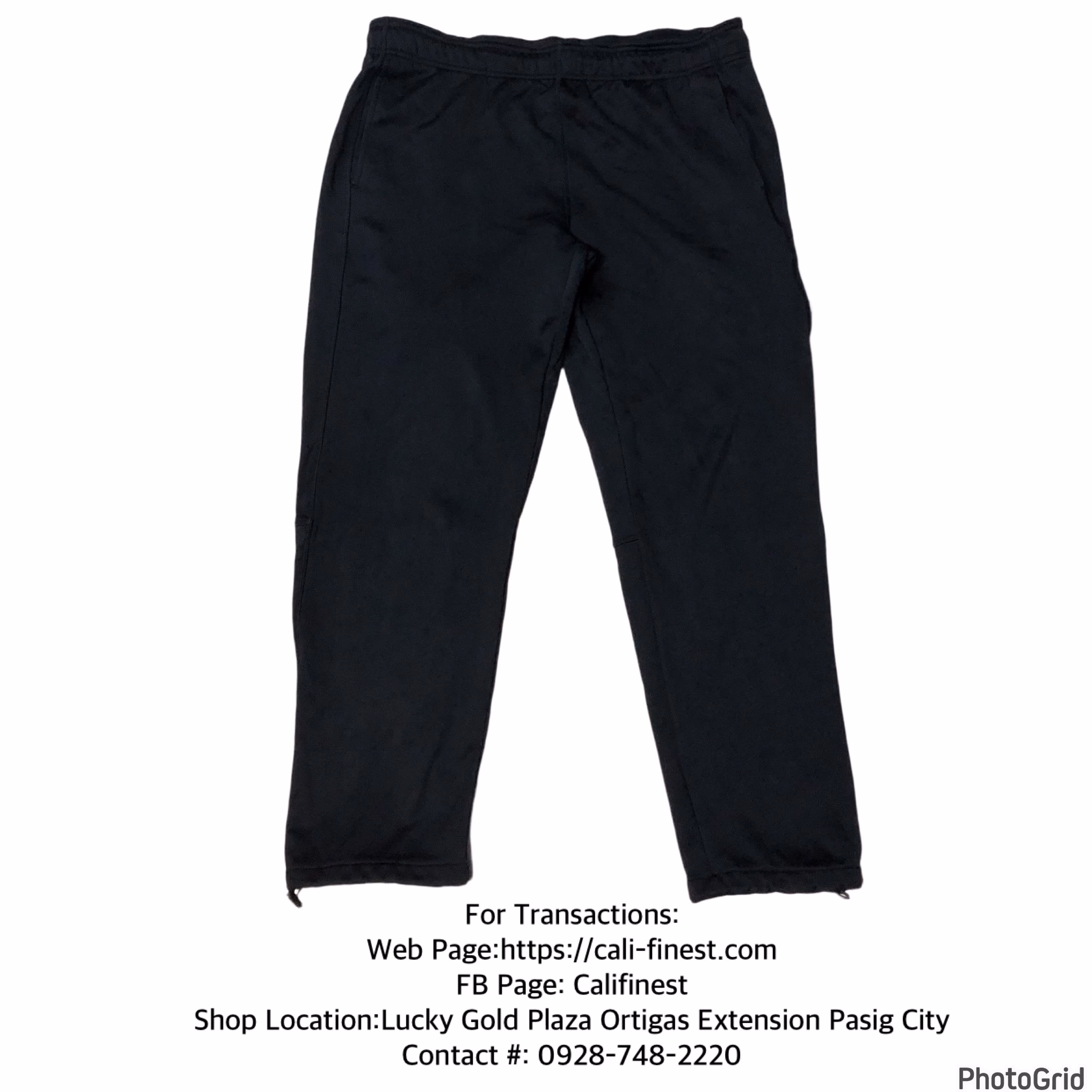 AND1 Jogger Pants for Men Black Large 