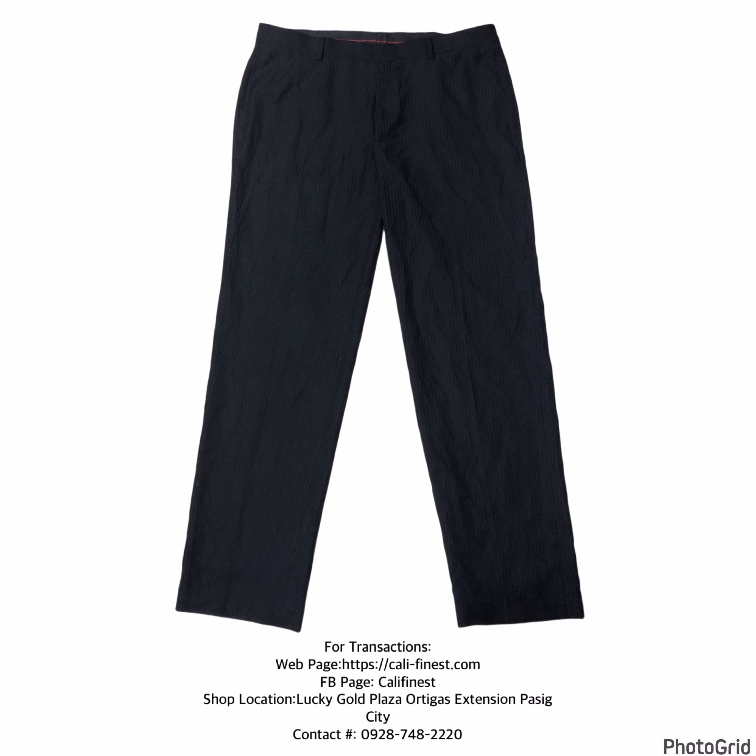 Alfani Men’s Black Pinstripe Dress Pants