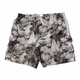 Islander Men's Print of Palm Trees and Sailboats in shades of Gray and Brown Swimshort