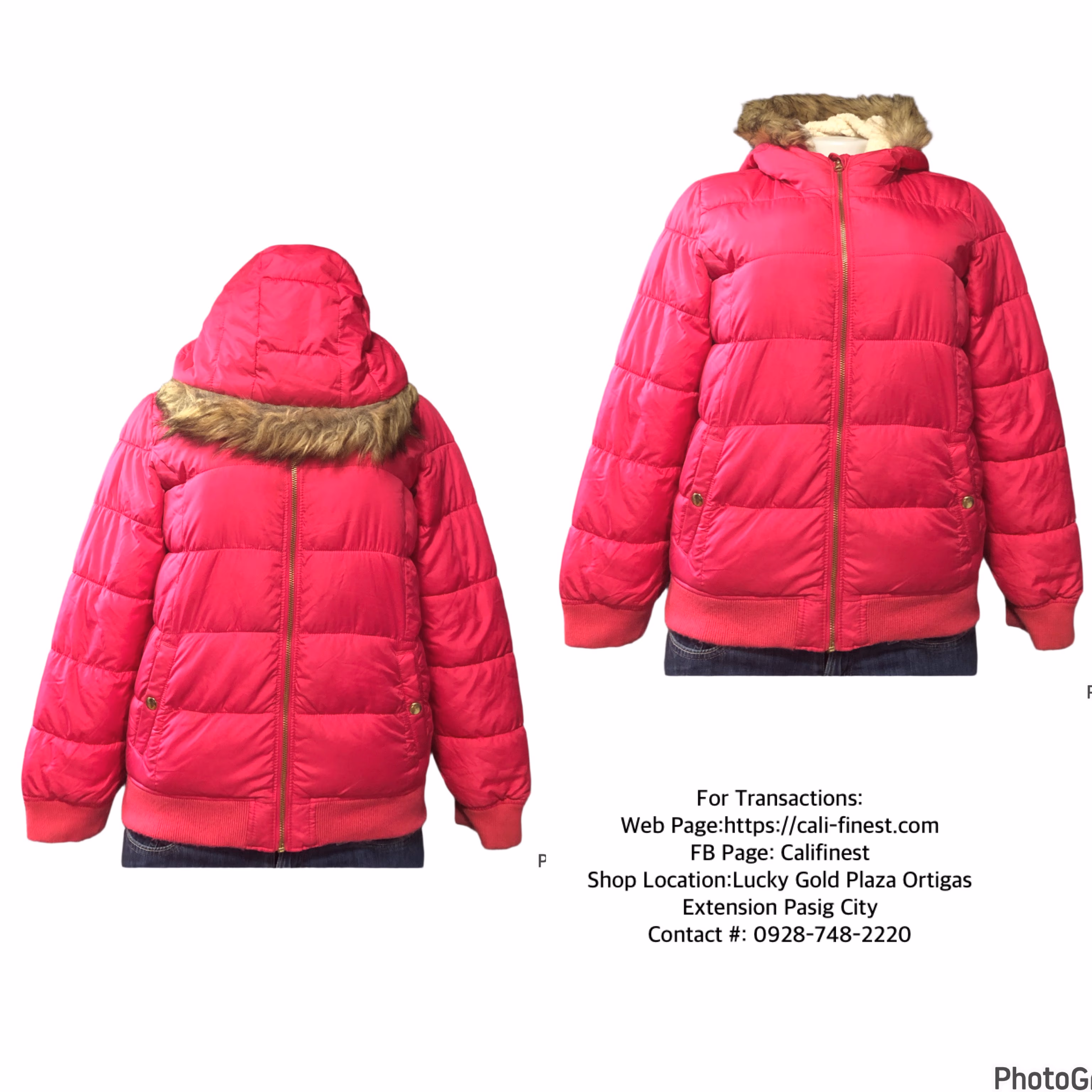 Old Navy Pink Winter Jacket For Women