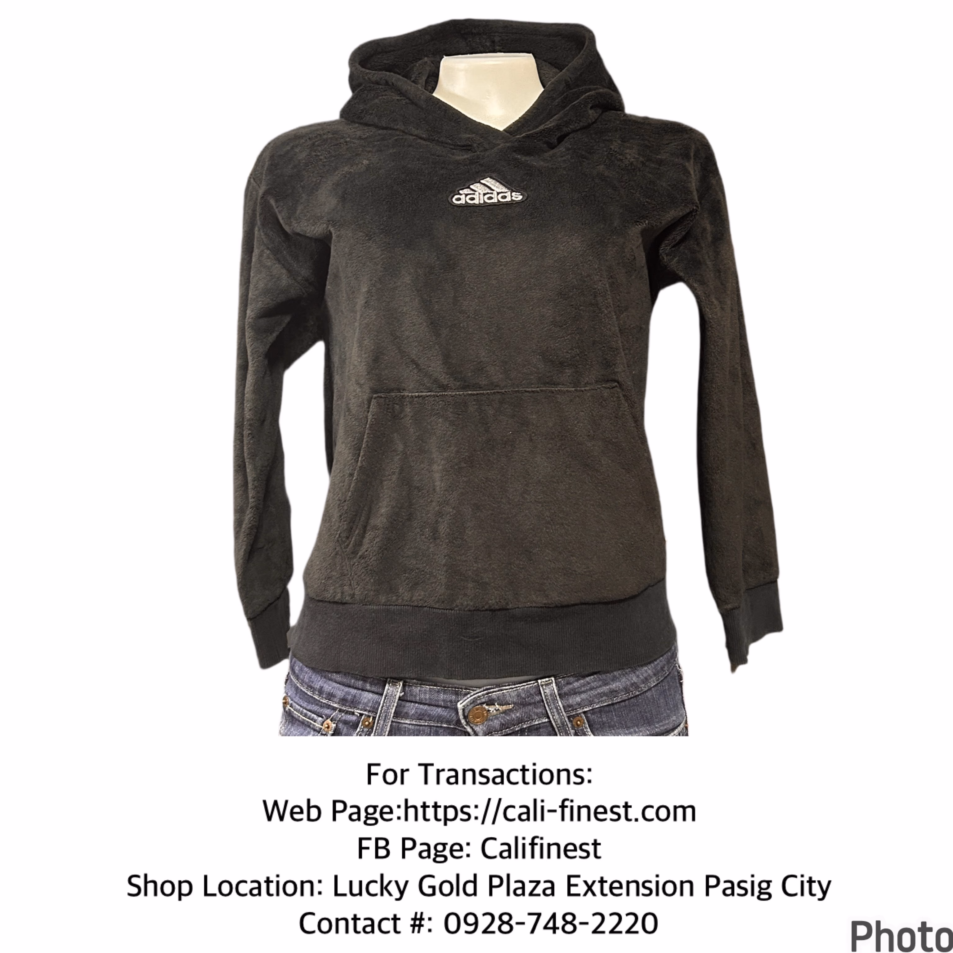 Adidas Black Hoodie Jacket for Women’s