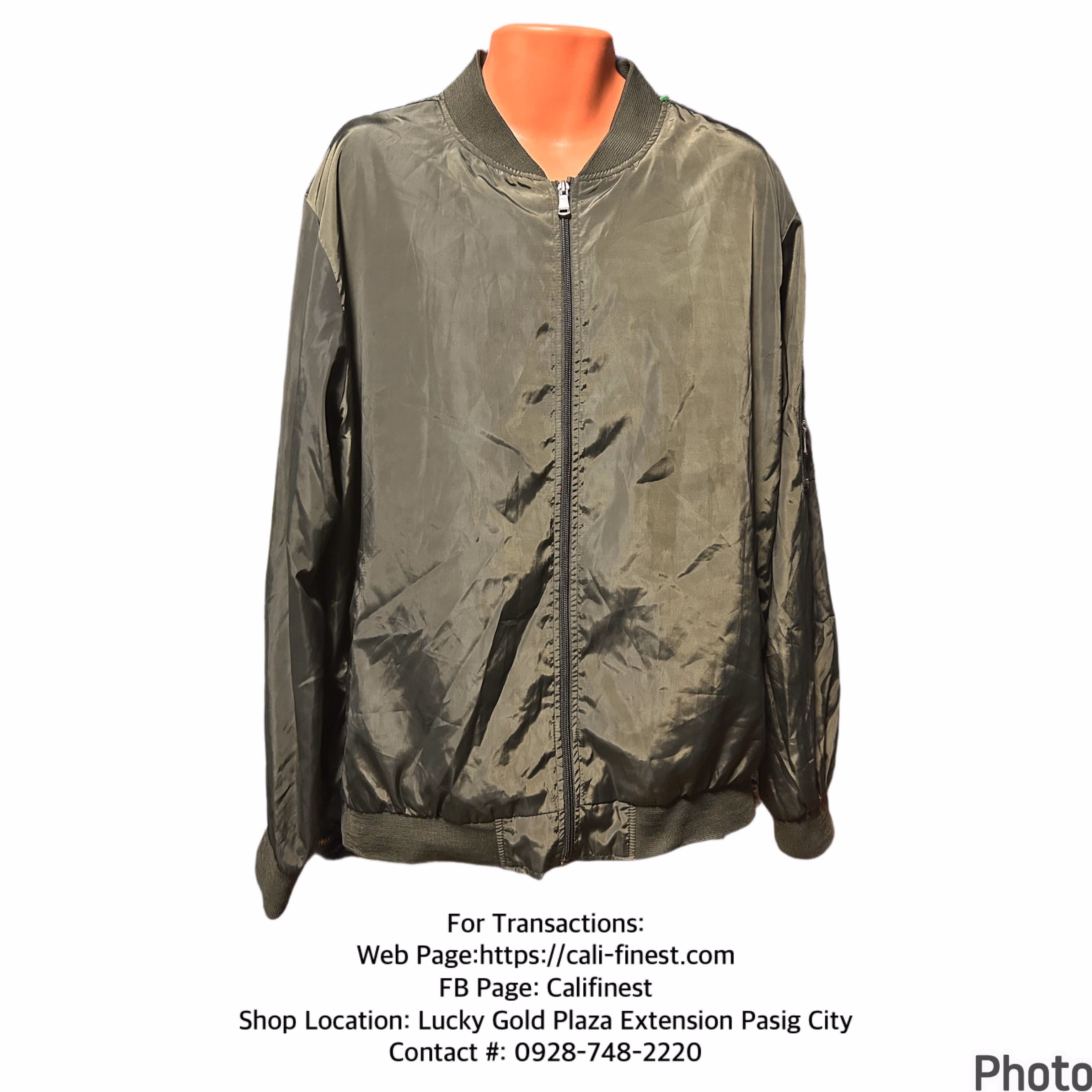 Original Deluxe Jacket Green For Men  2XL