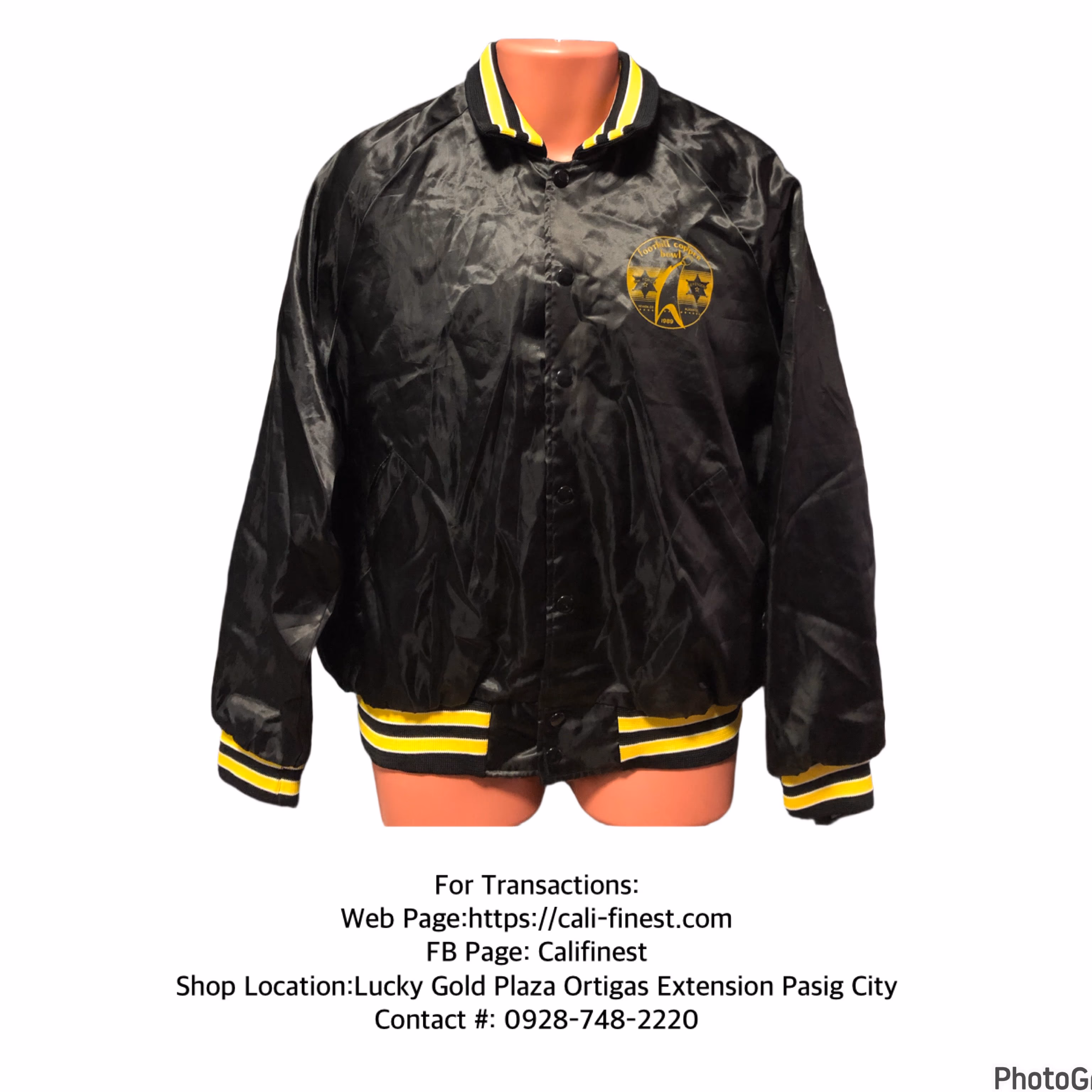 Aristo Jac Mens Jacket Black/Yellow Large
