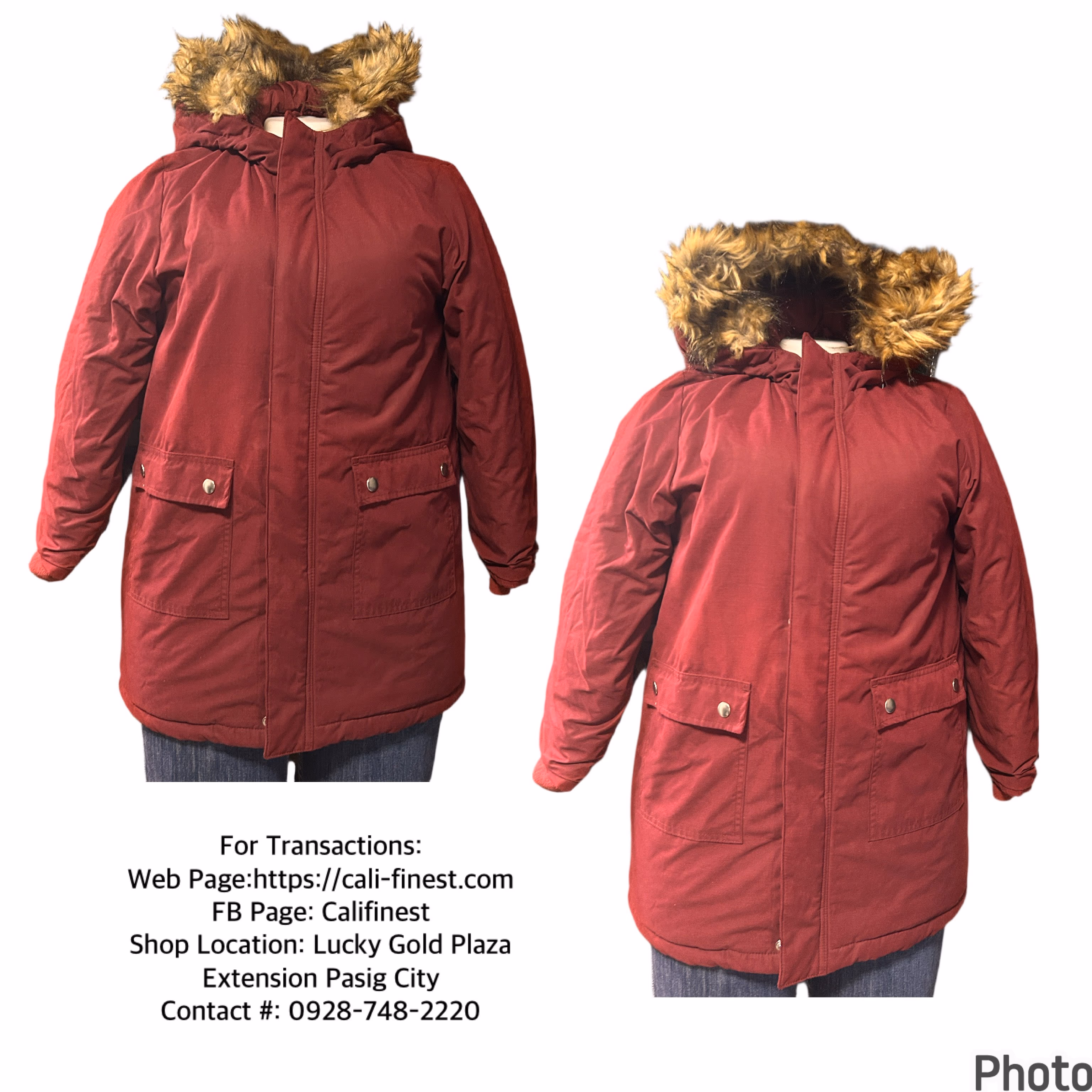 Cat & Jack Winter Jacket Maroon for Women’s Large