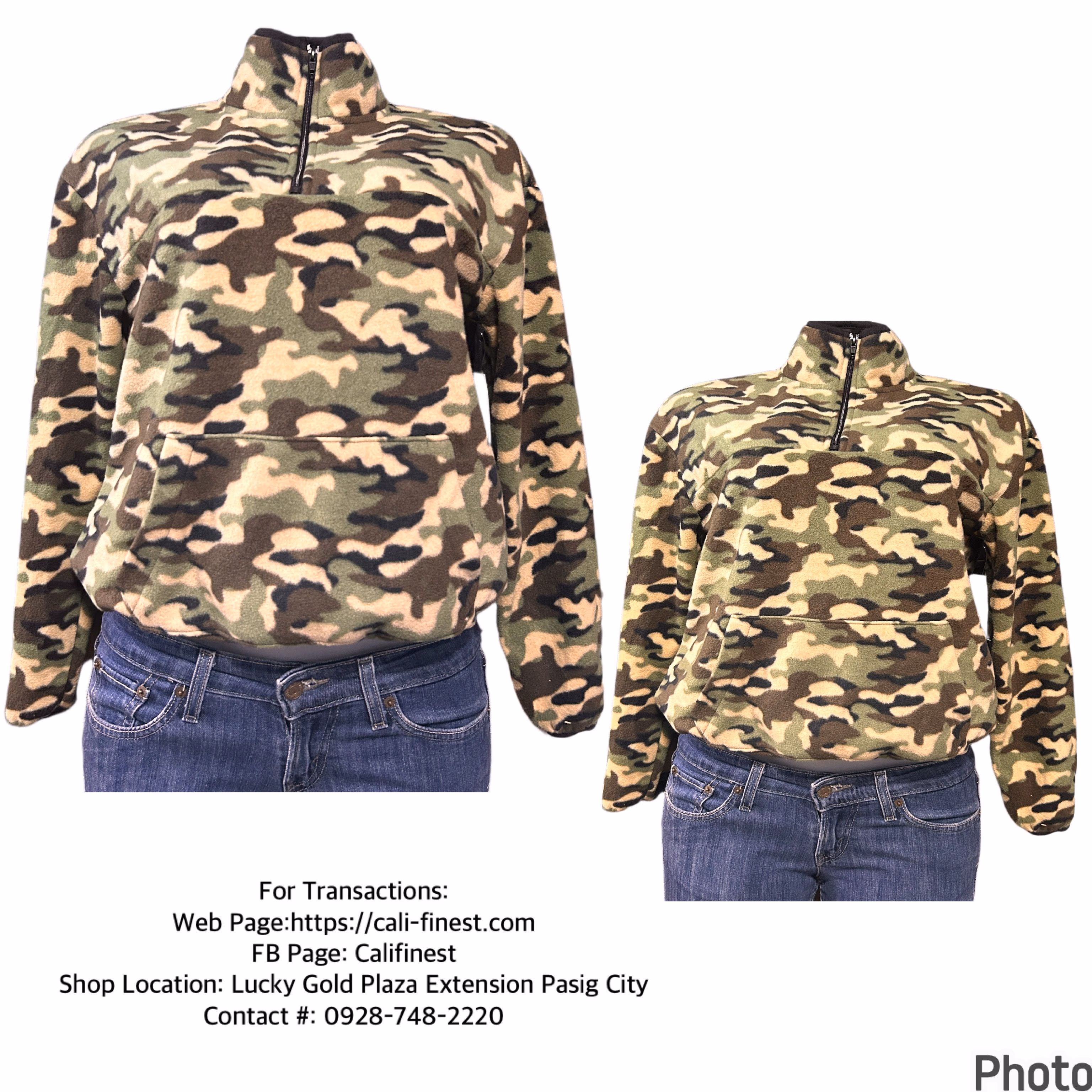 No Boundaries Camouflage Polar Fleece Jacket for Women’s XS 