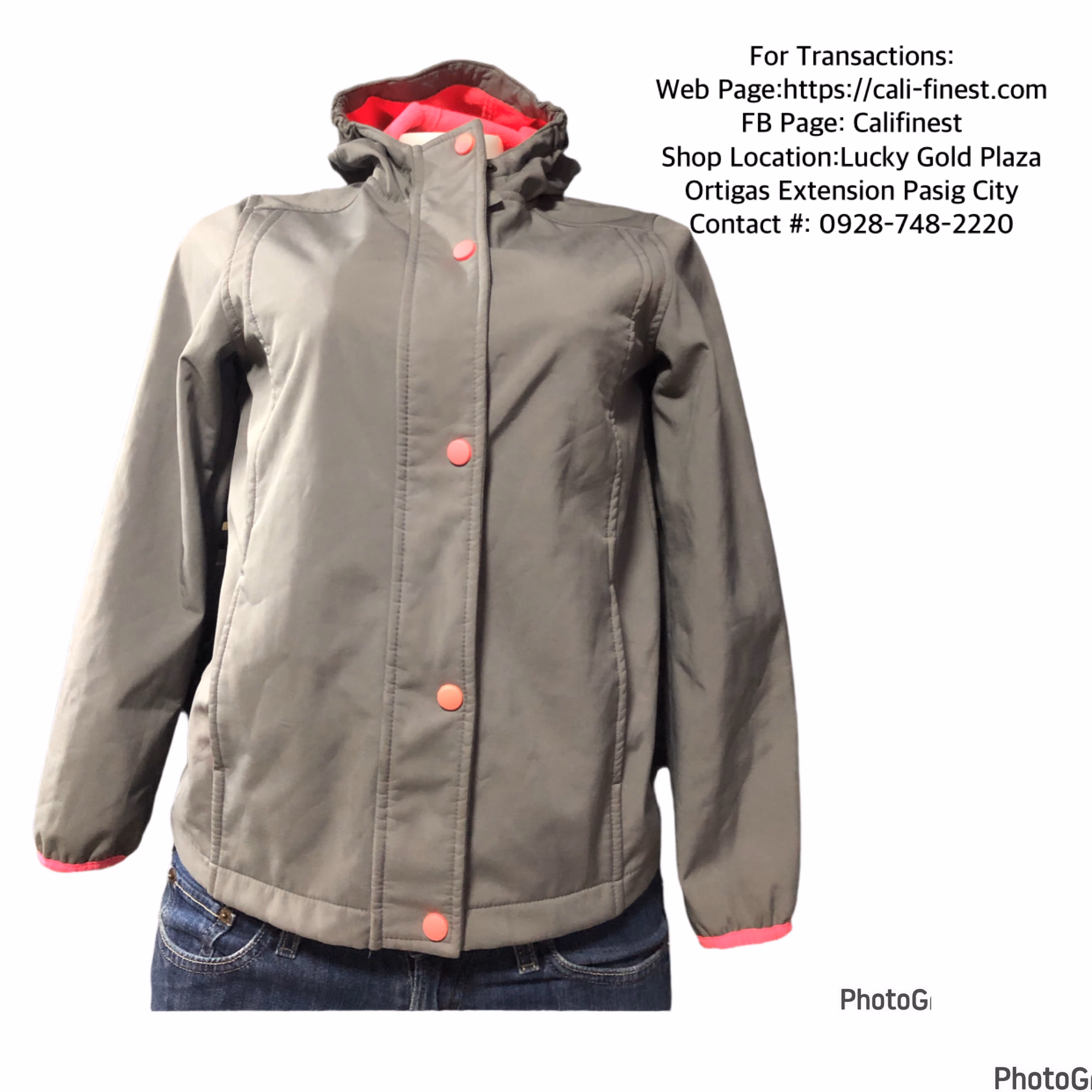 Cat & Jack Grey Hoodie Jacket For Women 