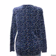 Nautica Women’s Navy Blue and White Ultra Plush Polka Dot Stretch
