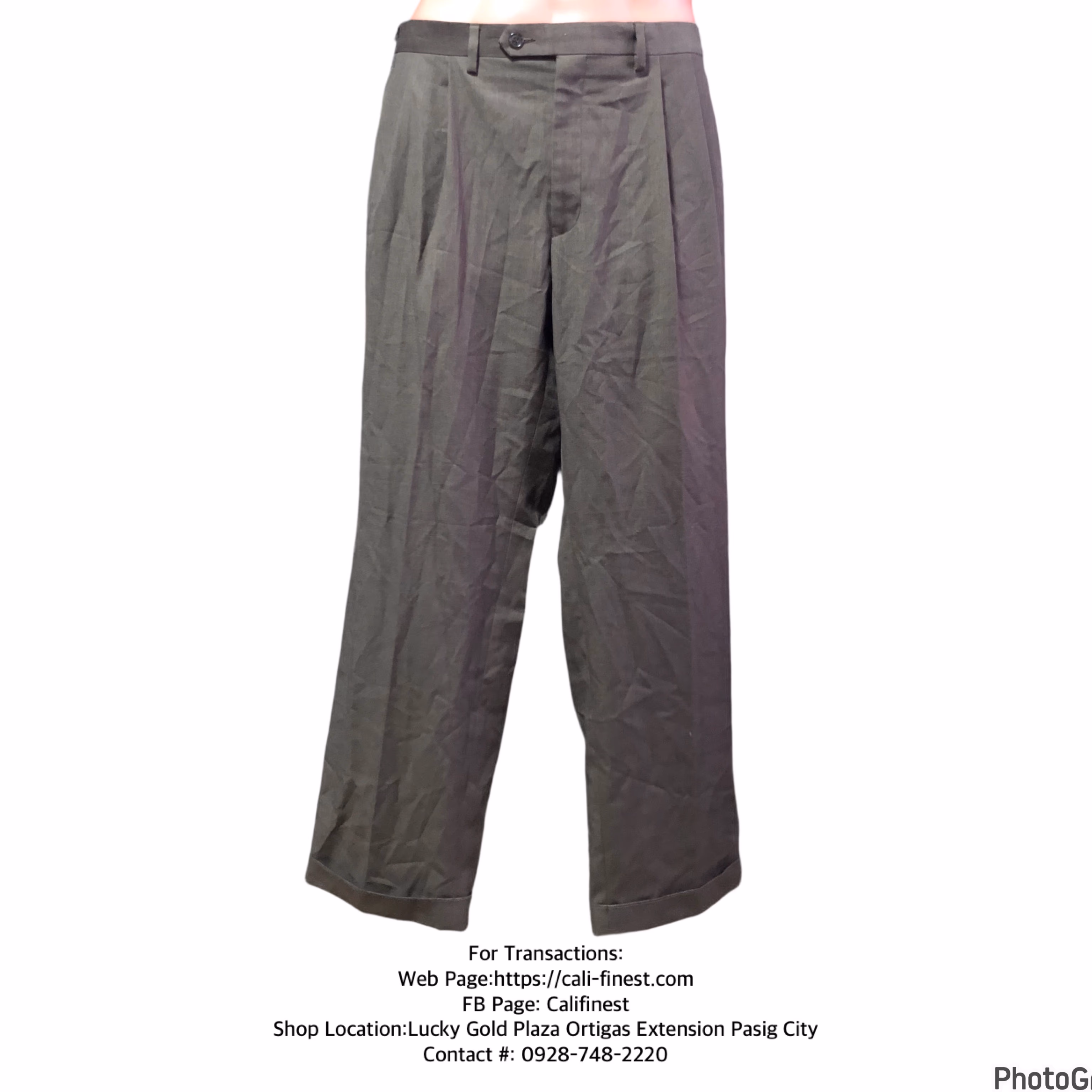 Ralph Lauren Brown Pleated Trouser Pants for Mens   