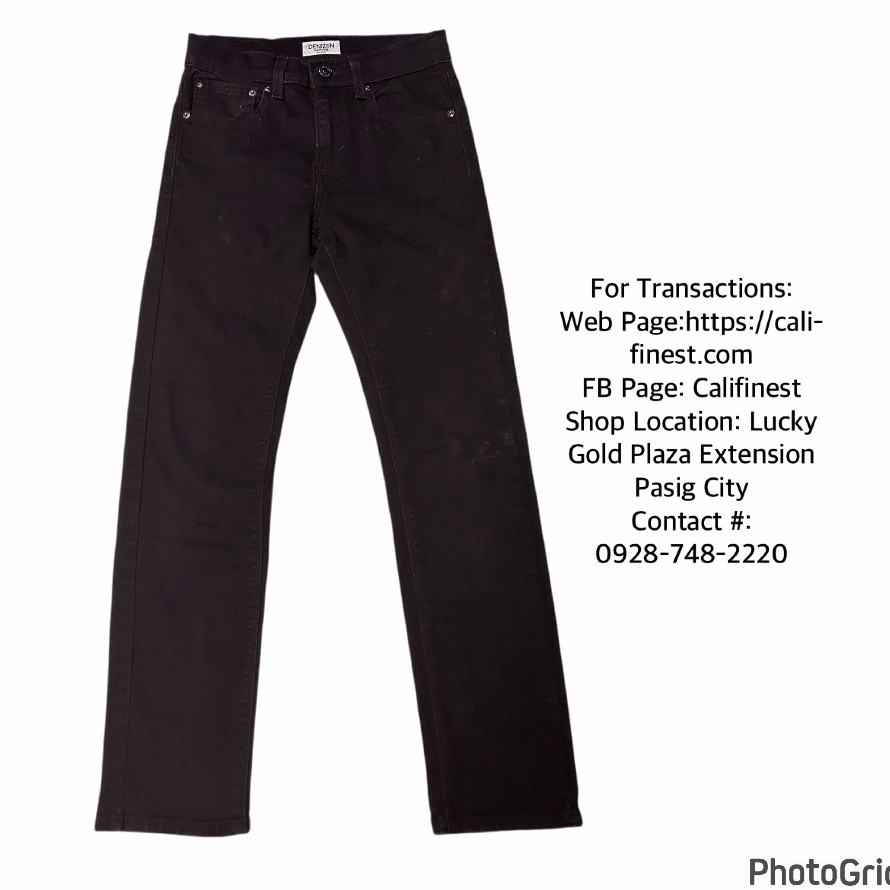 Denizen From Levis Black Skinny Pants For Women 