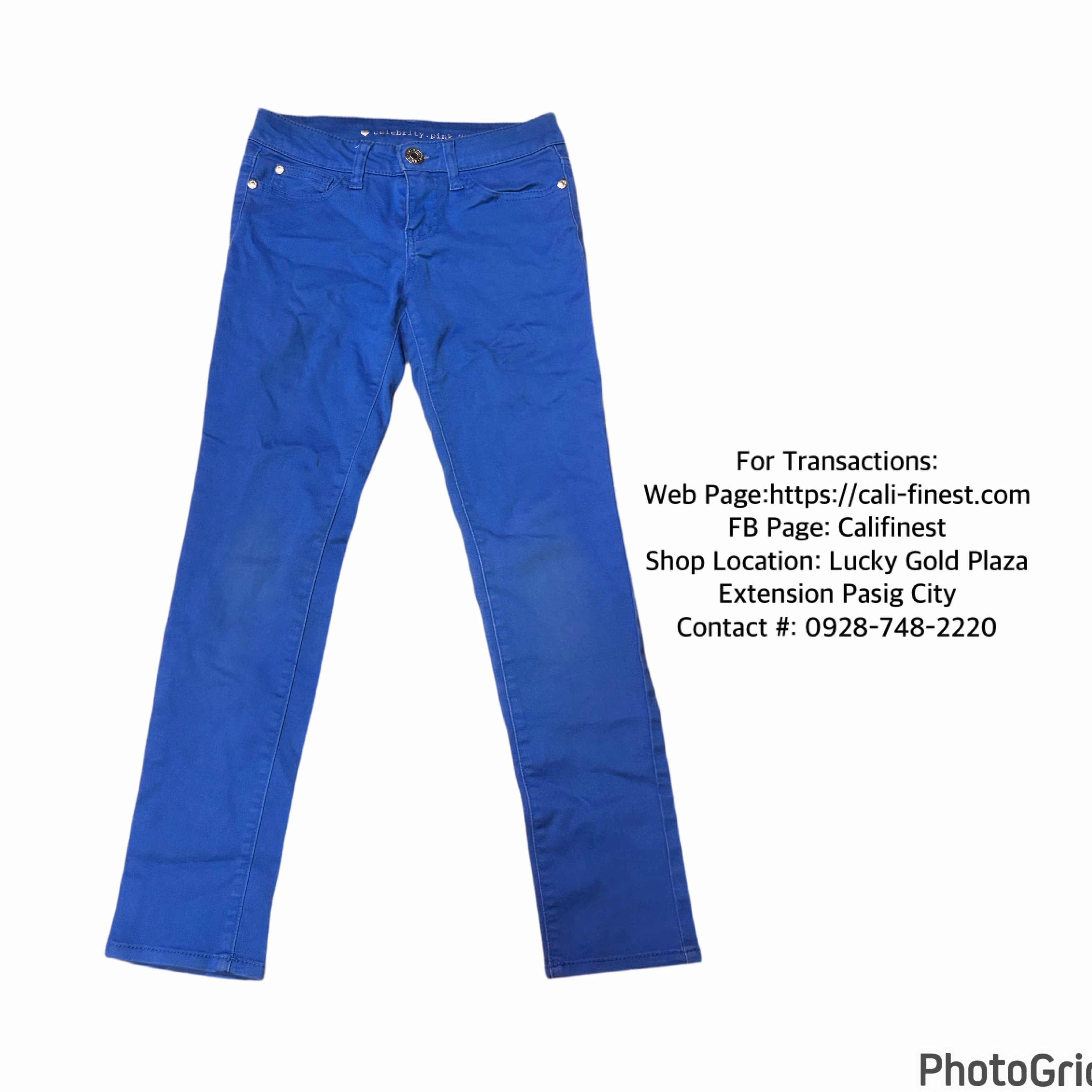 Celebrity Pink Blue Pants For Kids Size 10