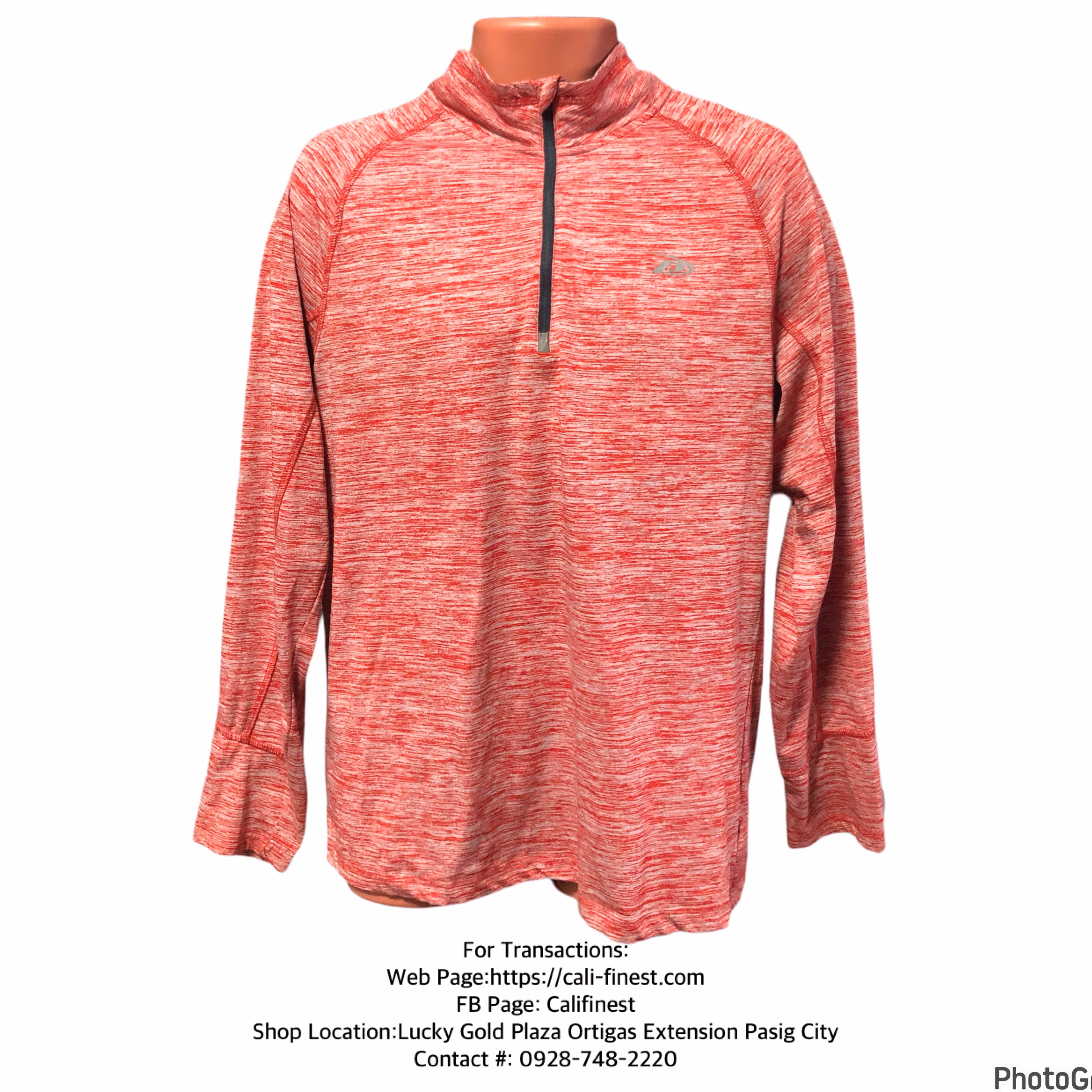 Pro Player Mens Half Zip Pullover Long Sleeve