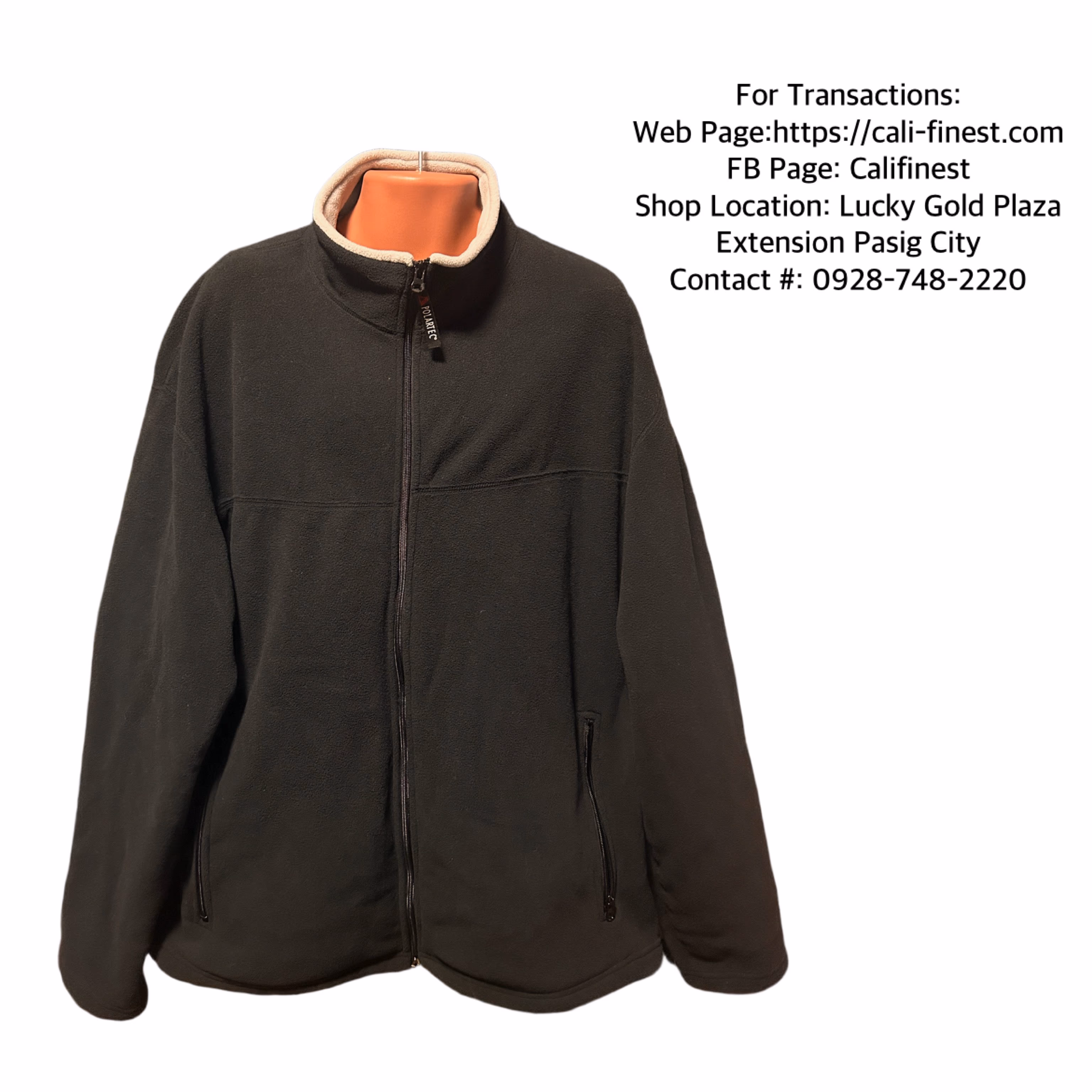 Chestnut hill Est. 1919 polartec black Jacket For Men  Large 