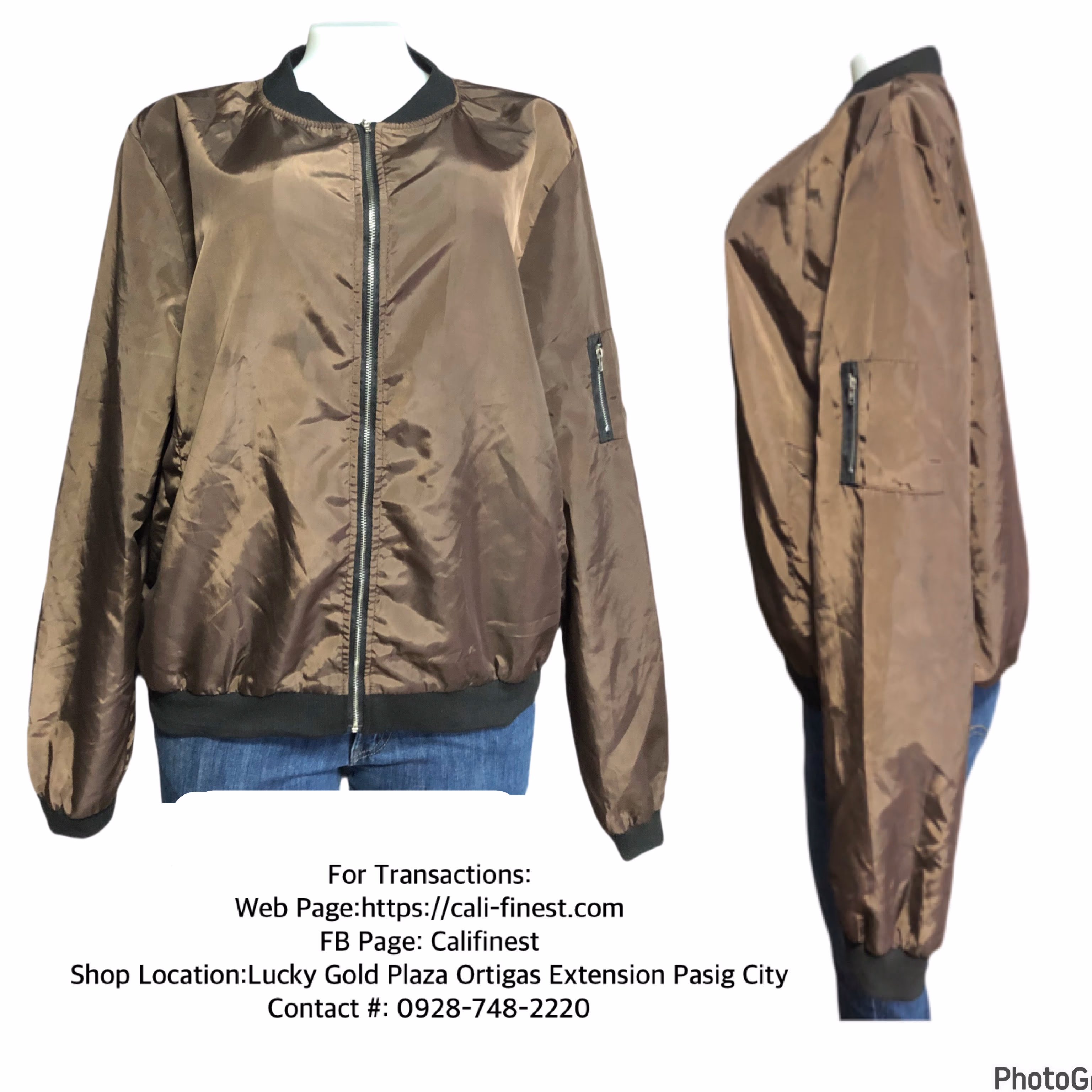 Zeagoo Brown Windbreaker Jacket for Womens