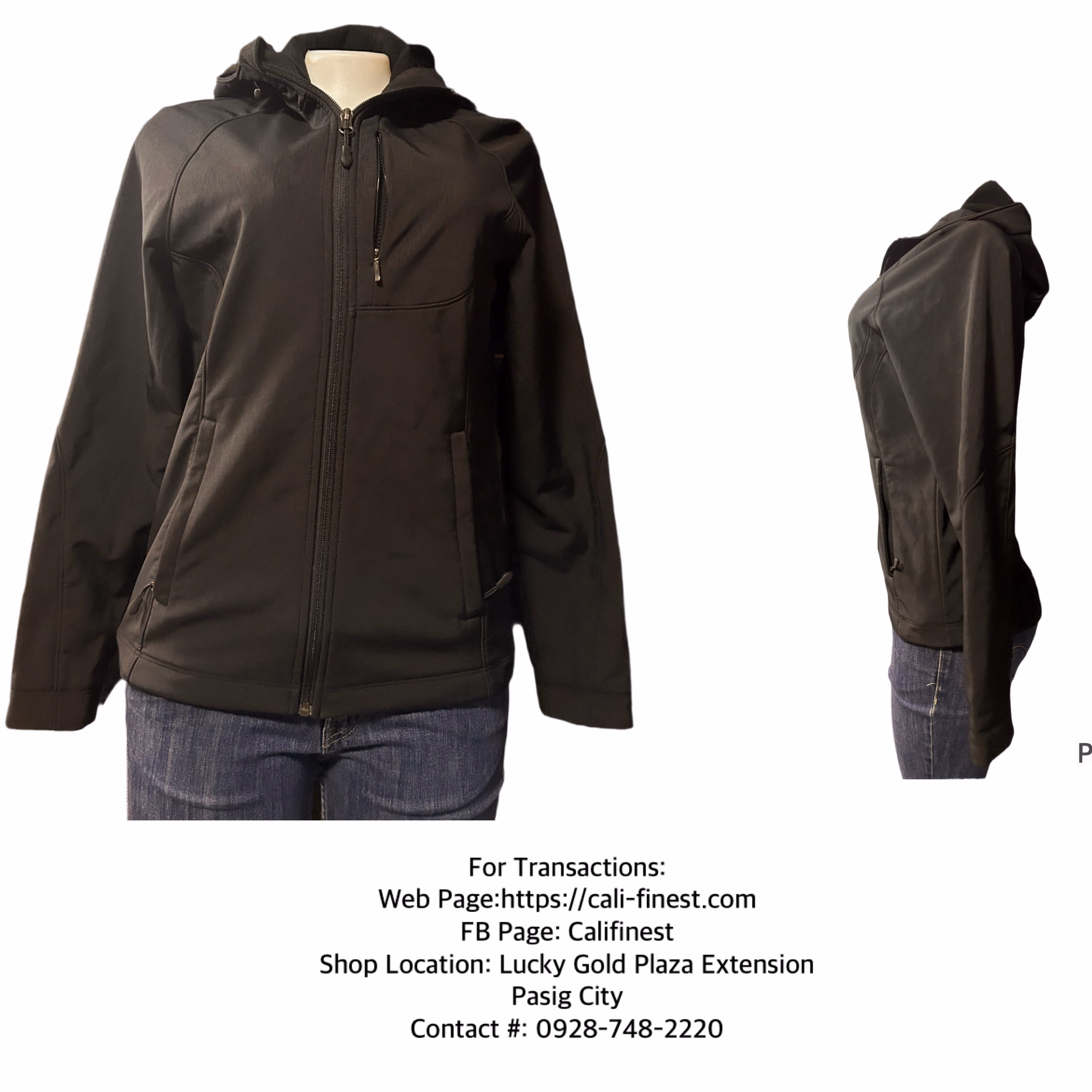 Kirkland Signature Black Hoodie Jacket For Women  Small