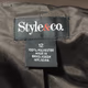 Style & Co Womens Brown Blazer