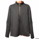 Jim Nantz by Vineyard Vines Mens 1/4 Zip Golf Top Black Pullover