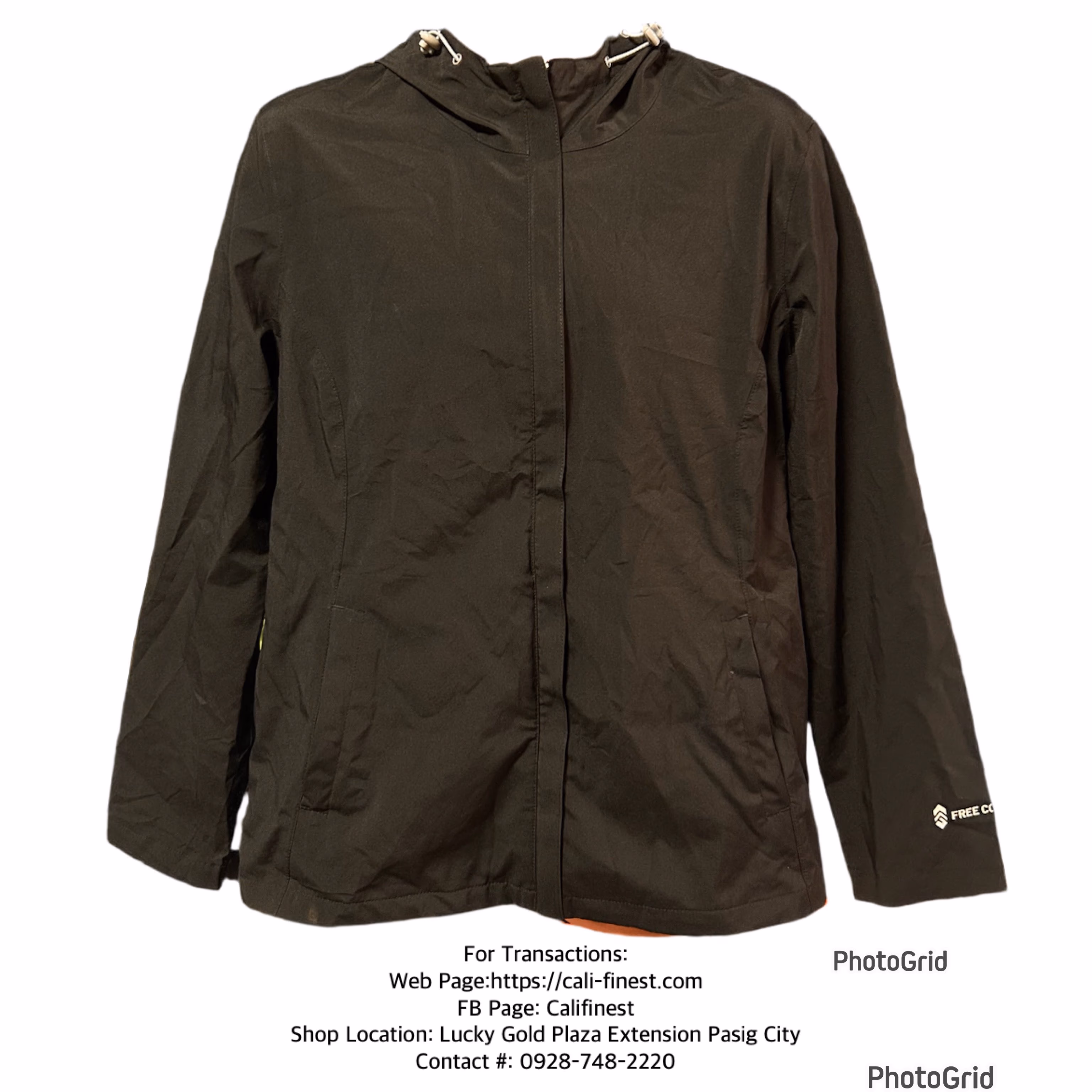 Free Country Hydro Light Weight Hooded Rain Jacket for mens