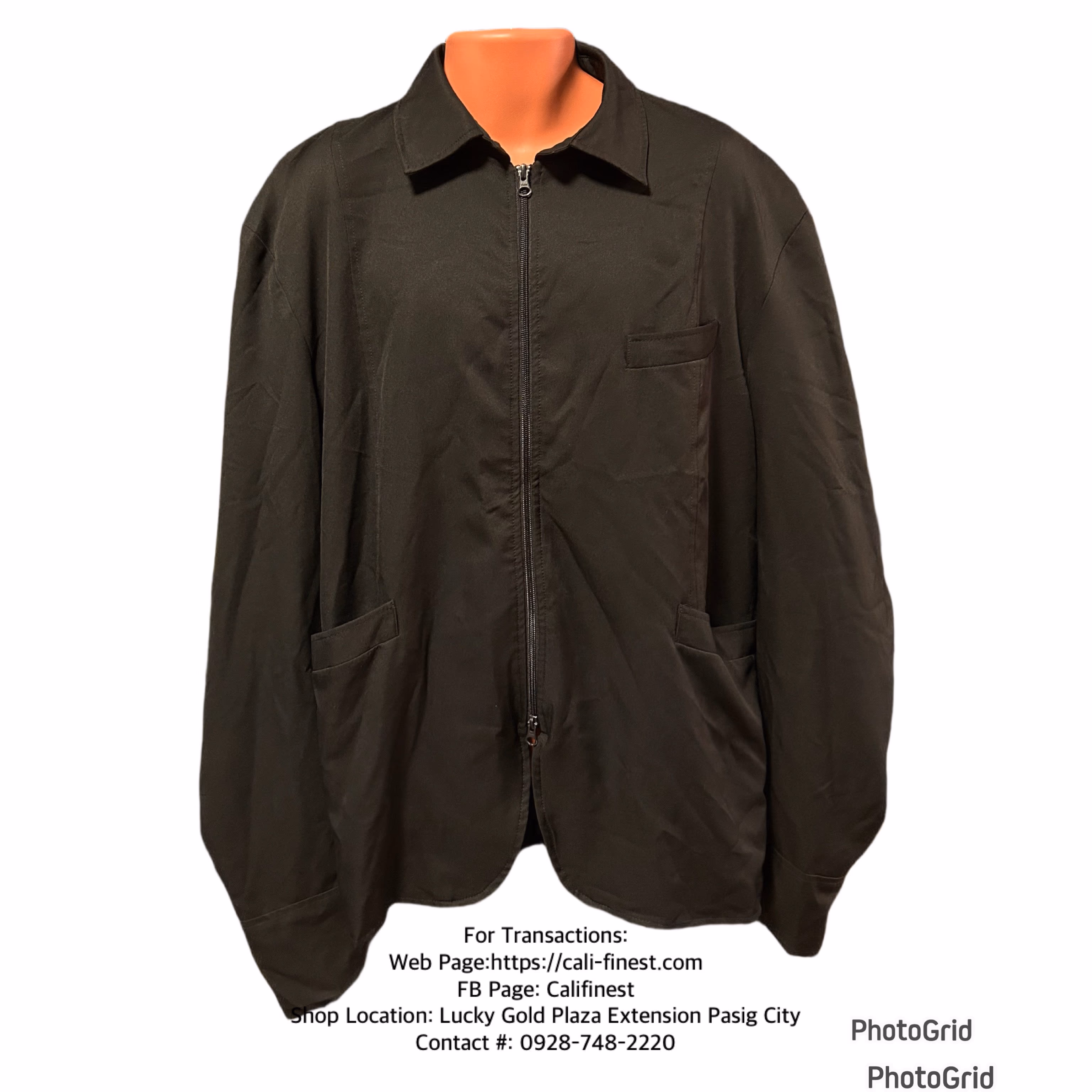 Haggar Euro Black Jacket for Mens