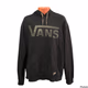 Vans Hoodie Graphic Logo Skater Print Pullover Retro Black Large
