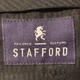 Stafford Black Dress Pants Coolmax Button Zip High Rise for Mens
