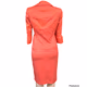 Albert Nipon Womens Coral Pink Polyester Blend 2 Piece Skirt Suit