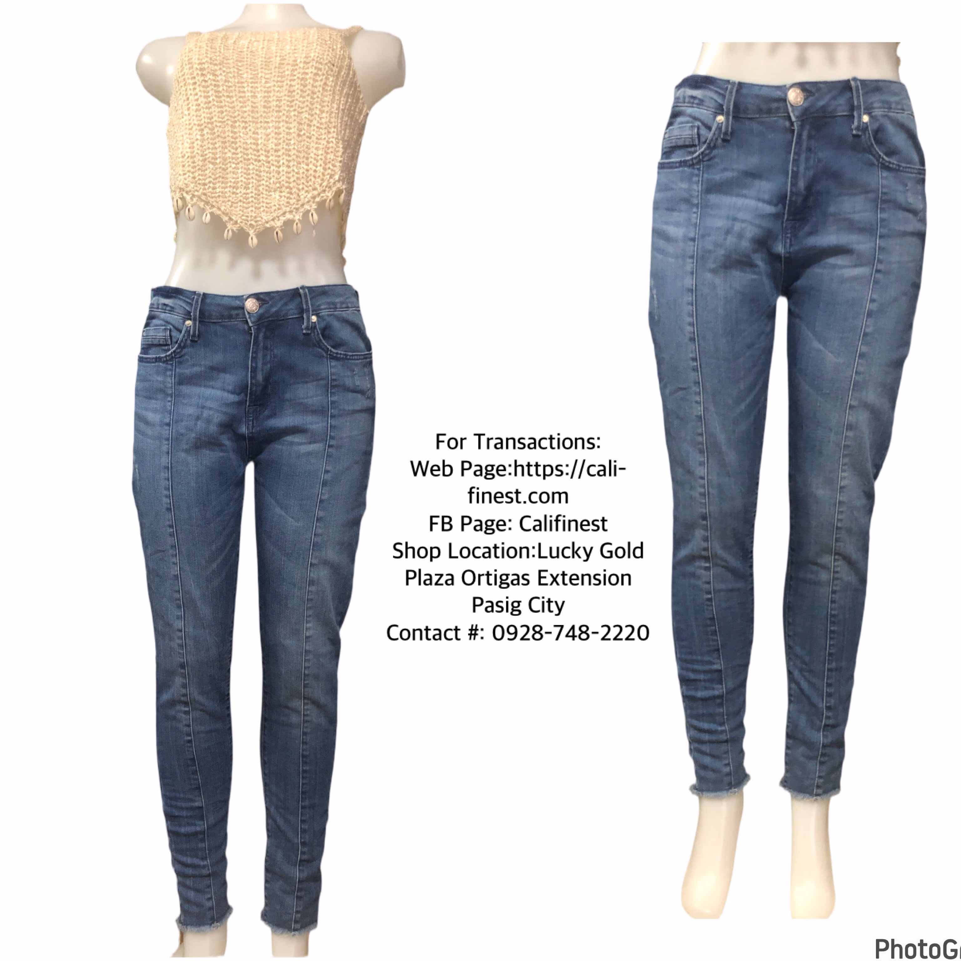 Seven7 Mid Rise Ankle Skinny Pants For Women