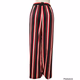 Torrid black & Fuchsia pink stripe Challis Self Tie Wide Lag Pants 2X 18-20