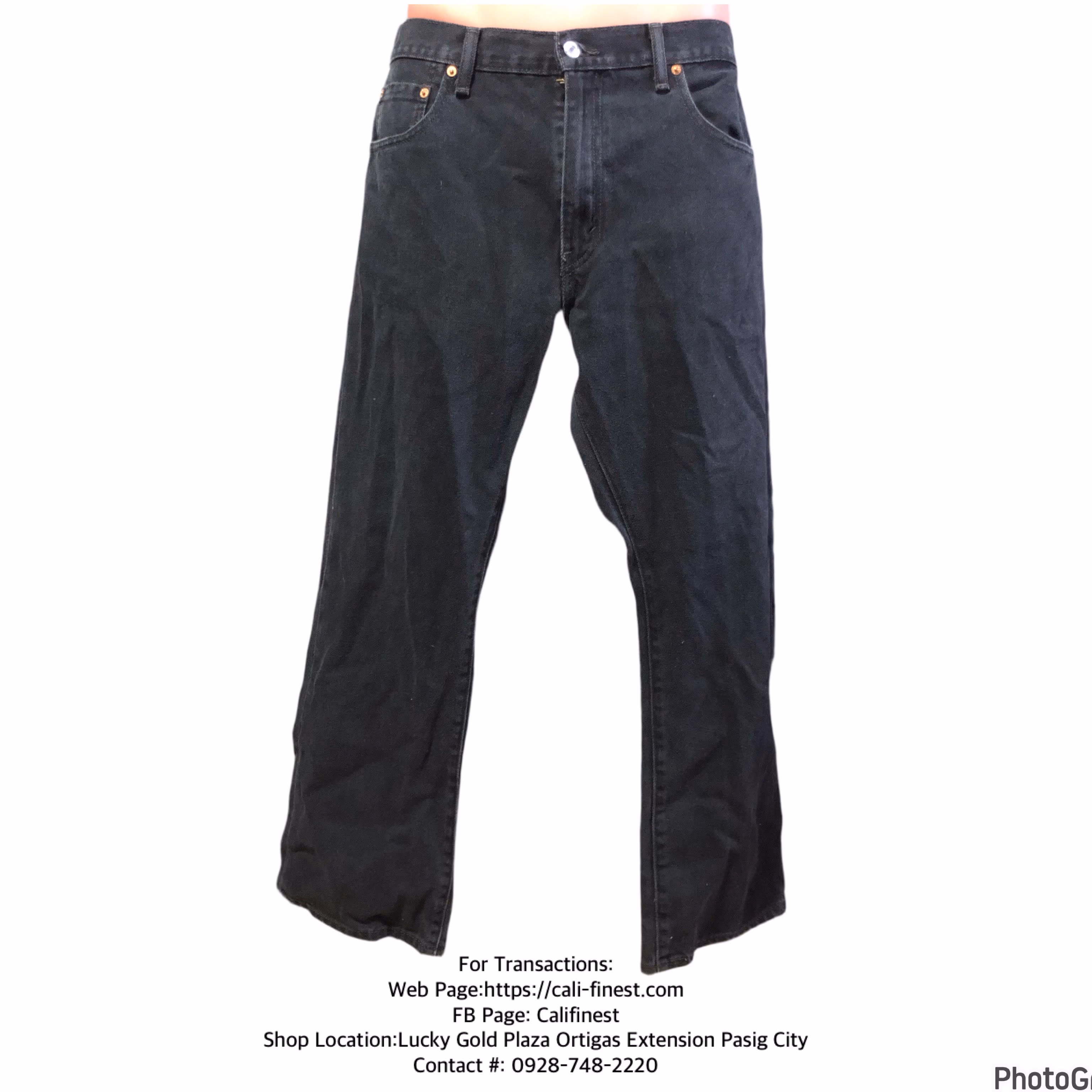 Levis Strauss & Co Black Jeans for Mens