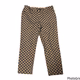 Banana Republic Camden pants with a jacquard diamond pattern in black and tan For Women