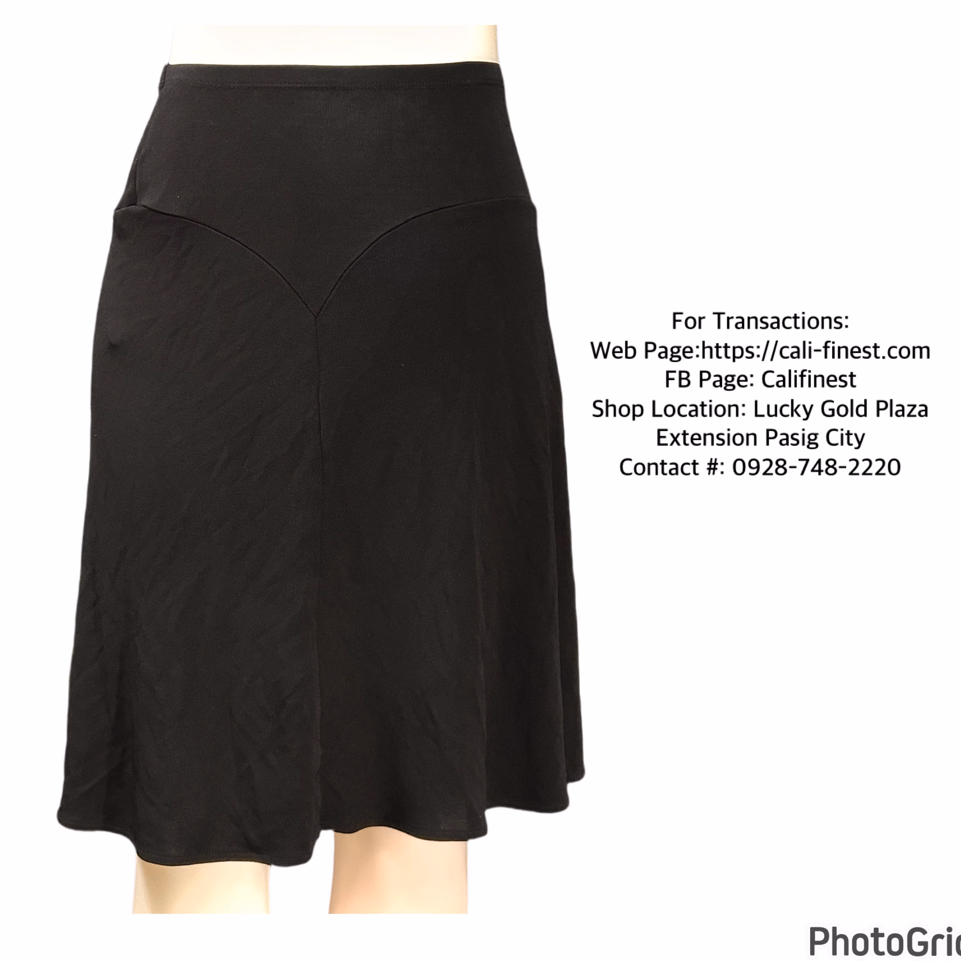 Nine West Skirt Women’s Black Knee Length Large 