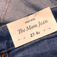Brandnew Abercrombie & Fitch The Mom High Rise Blue Denim Pants For Women
