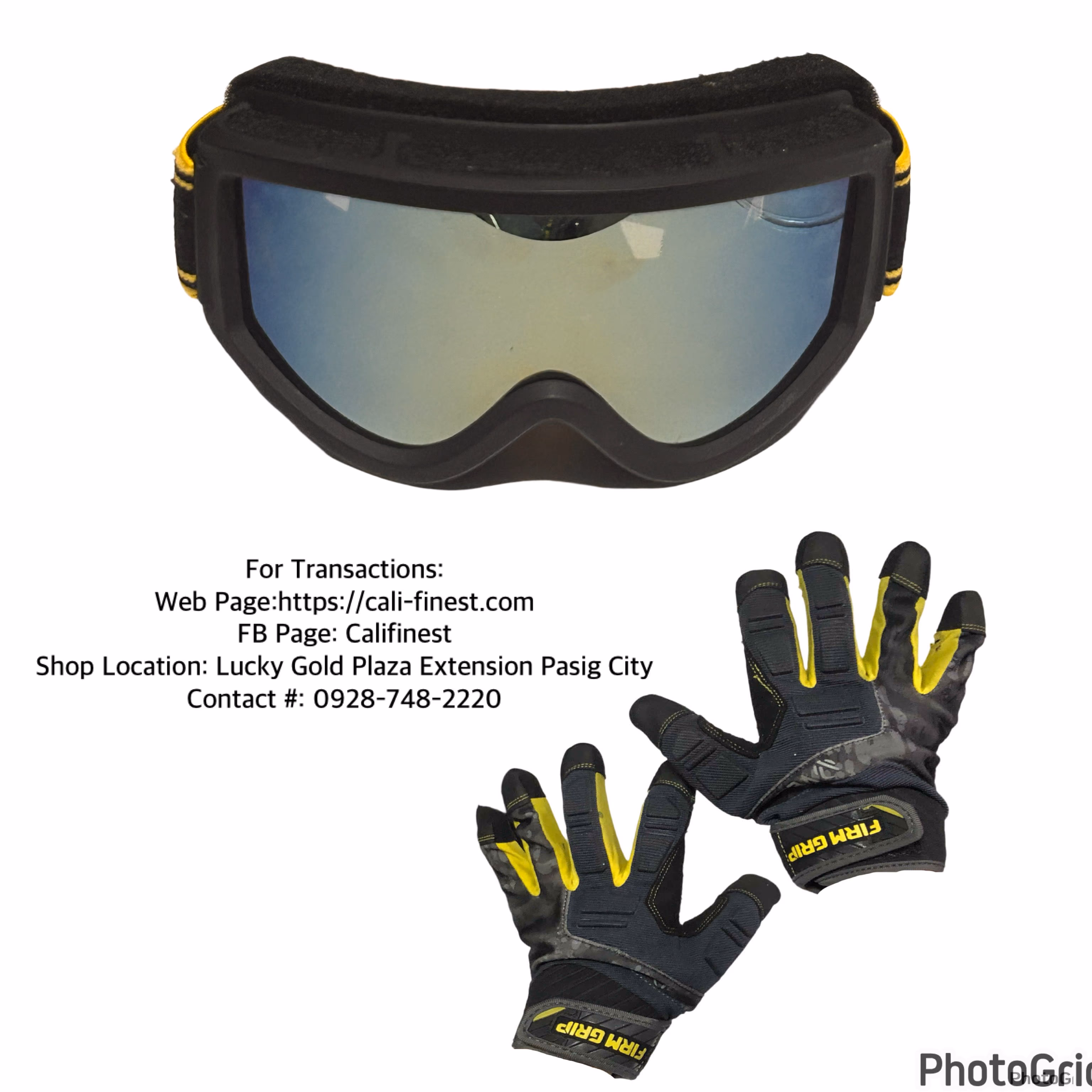 Firm Grip Gloves And Premium Sunglasses Set