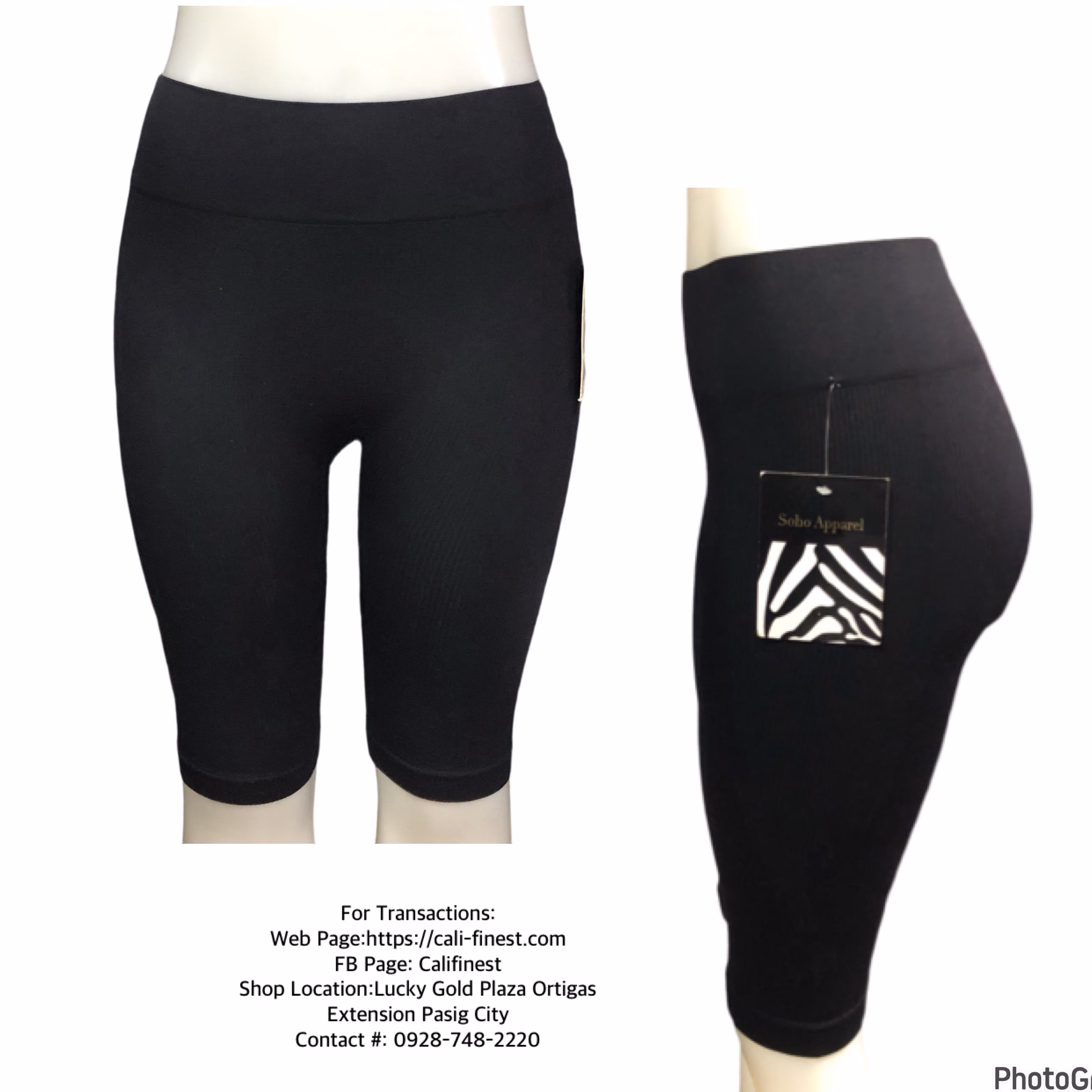 Soho Apparel Black Short for Womens