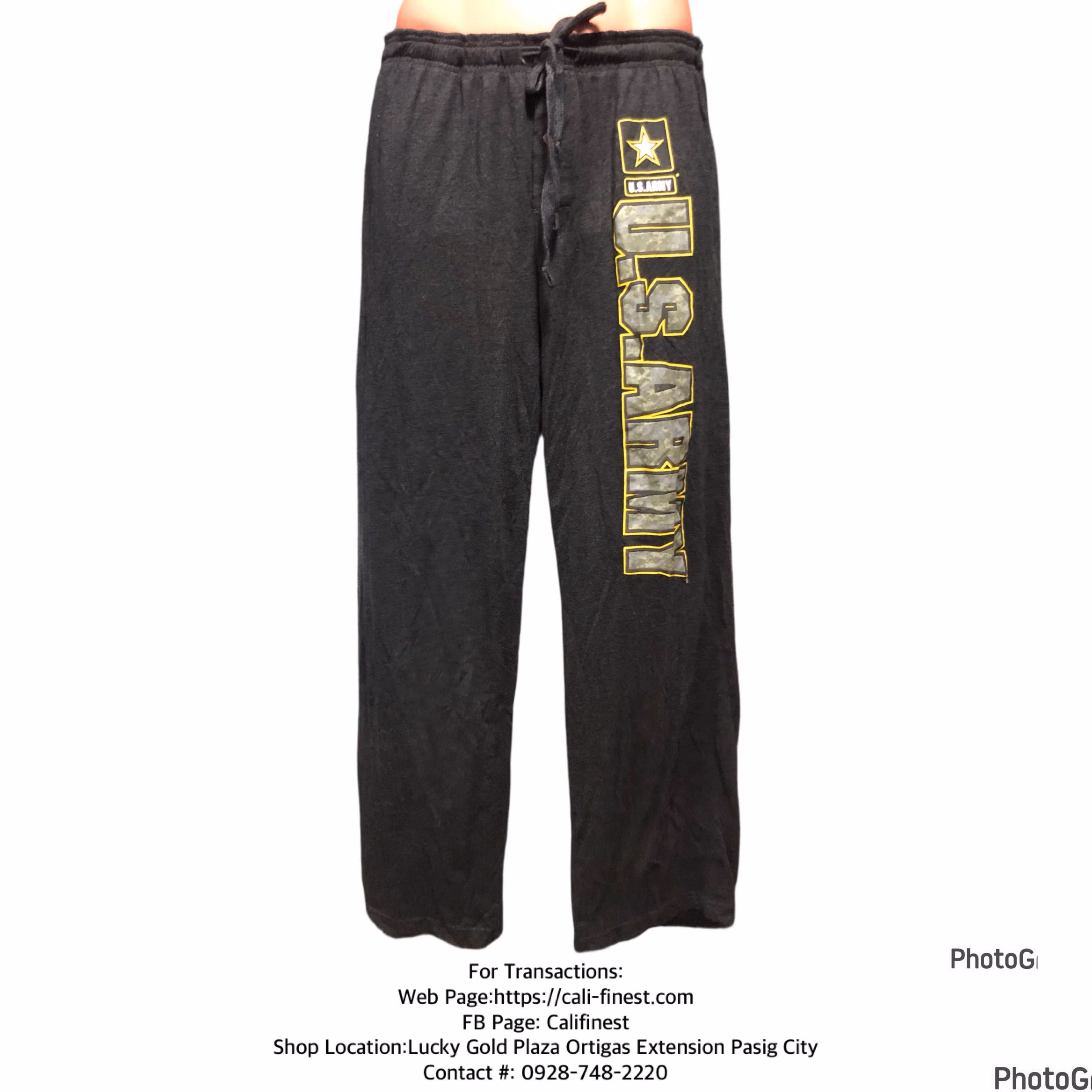 US Army Camo Logo Lounge Pants Unisex Military Sleepwear