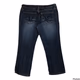 Charlotte Russe Cotton Sexy Cuffed Crop Blend Skinny Jeans for Womens