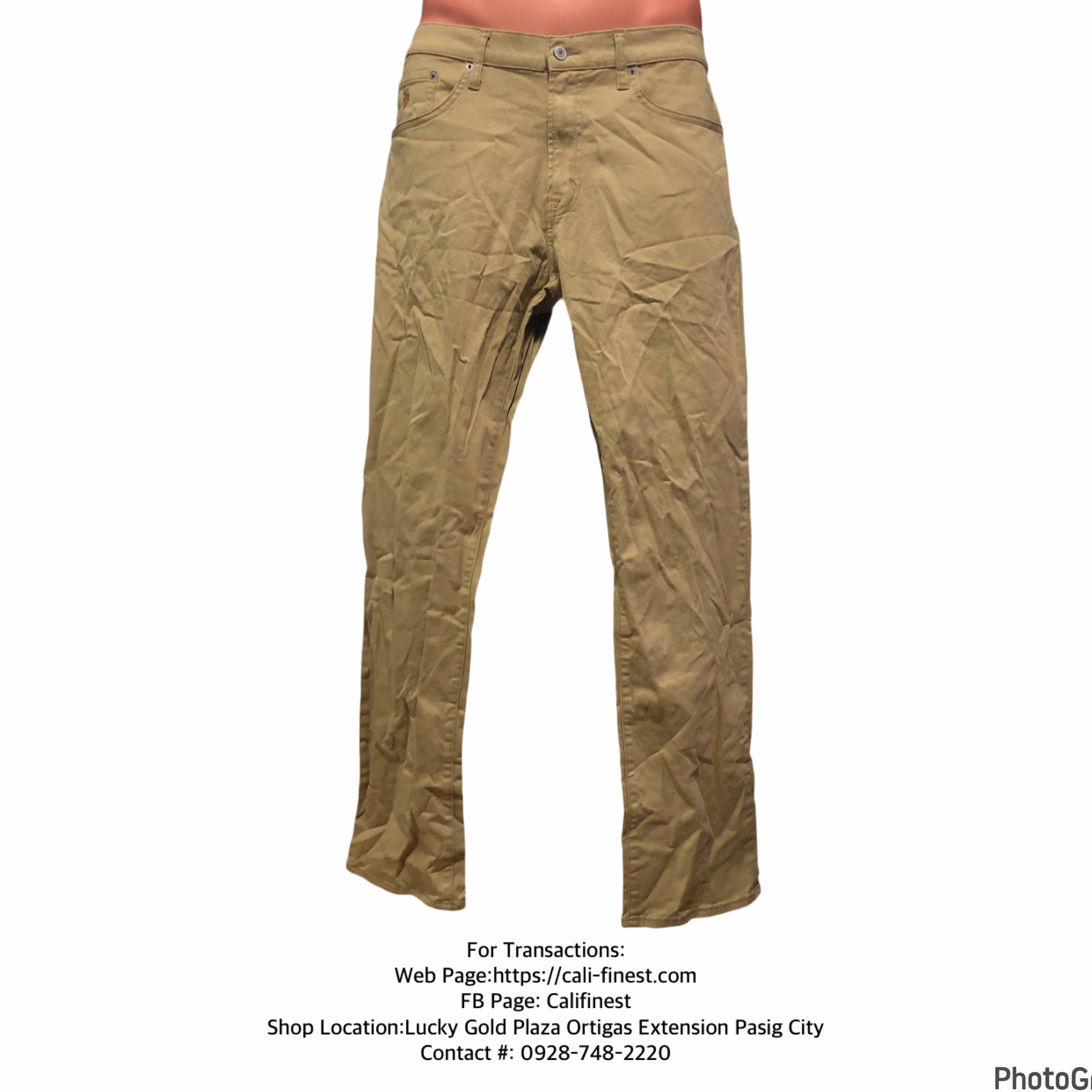 U.S Polo Assn. Men’s Khaki Stretch Pants