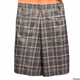 Russell Athletic Men’s Grey Plaid Lightweight Summer Golf Flat Front Vacation Shorts