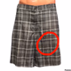 Russell Athletic Men’s Grey Plaid Lightweight Summer Golf Flat Front Vacation Shorts