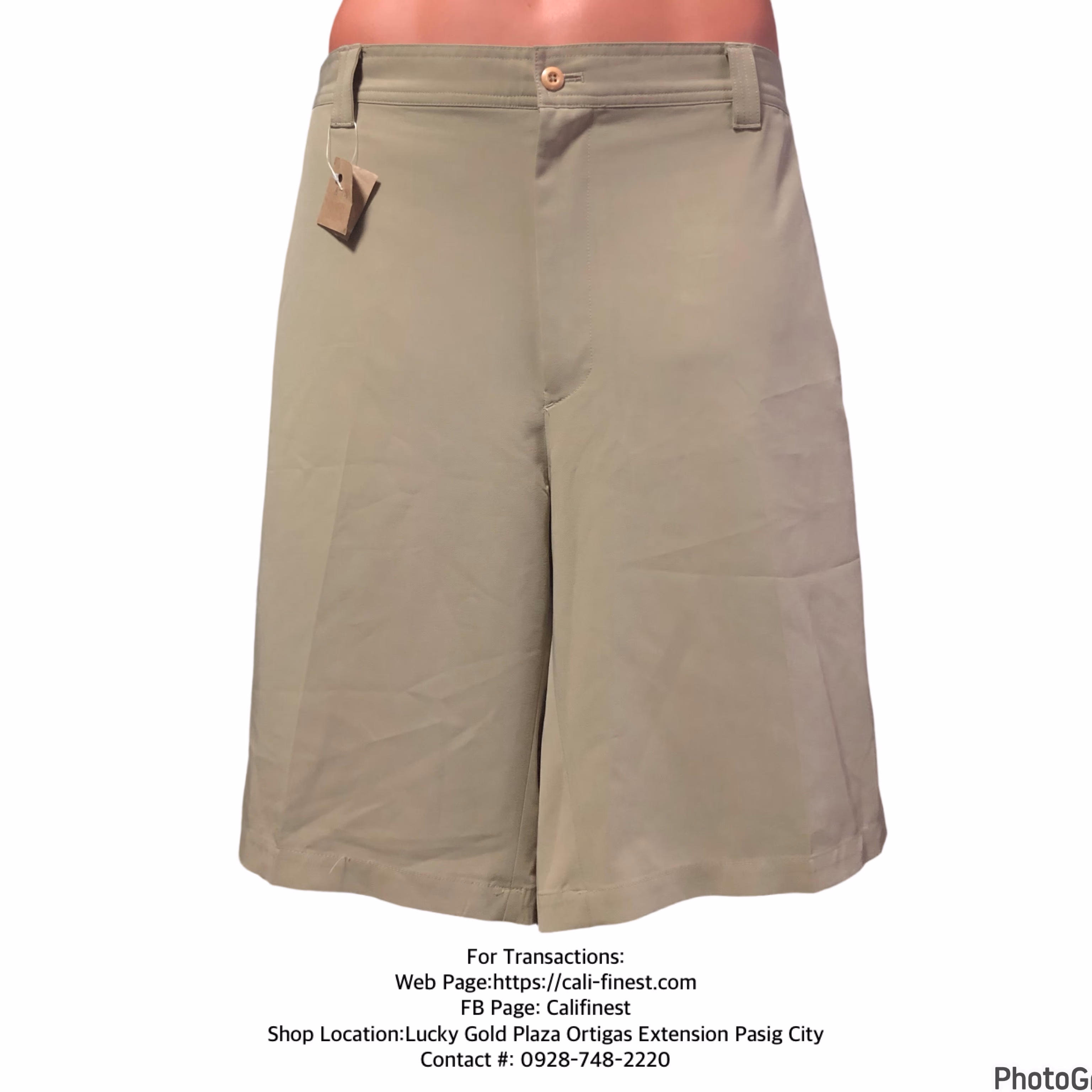 Greg Norman Beige Short for Mens