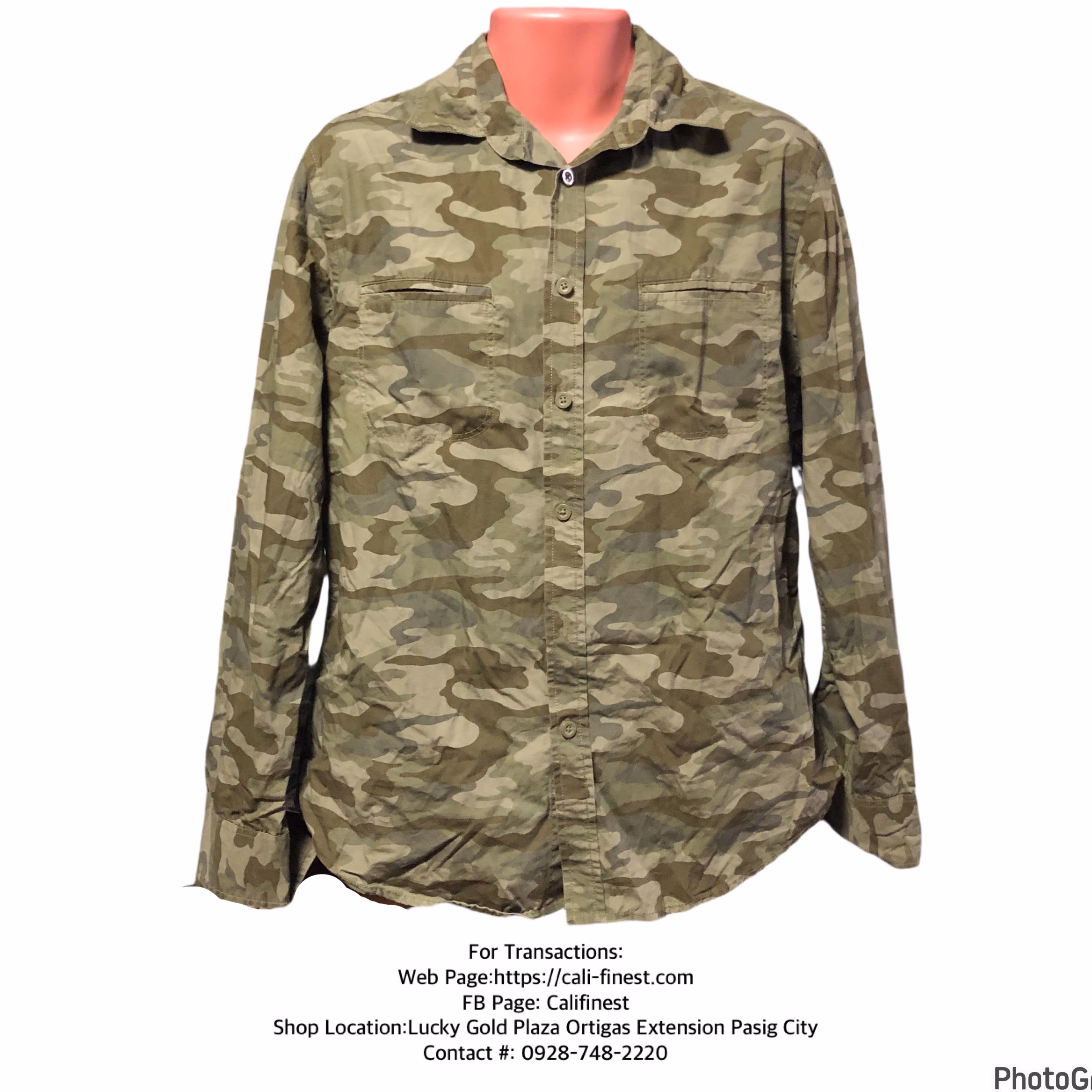 Mission Camouflage Casual Button Down Shirt For Mens