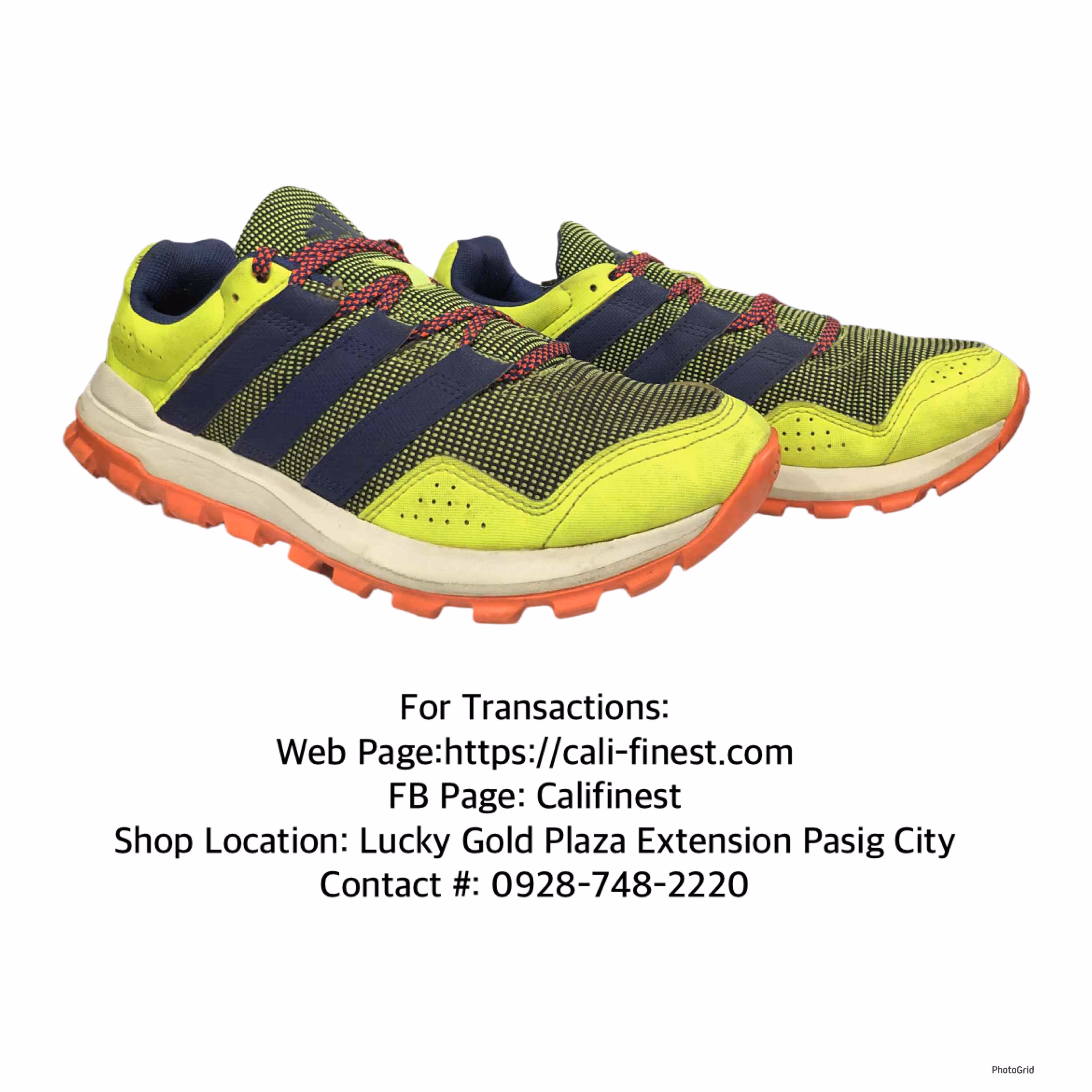 Adidas Running Style Florescent Yellow/orange Shoe